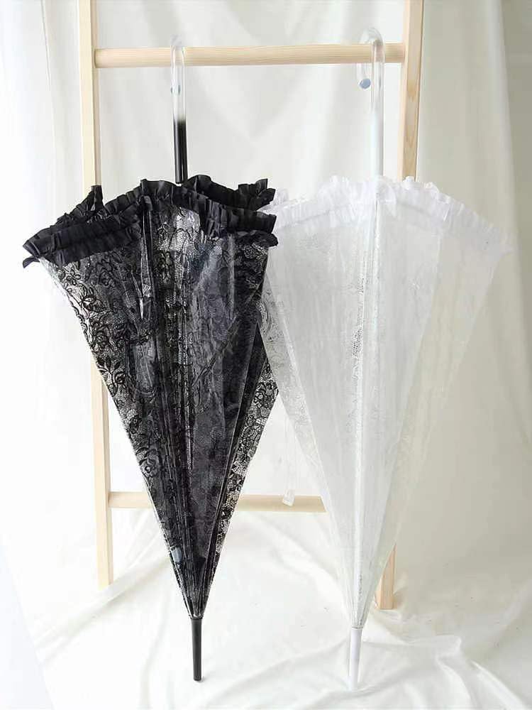 Vintage Wedding Bridal Umbrella - Chesoon Elegant Plastic Lace Parasol with 8 Ribs, Lightweight Windproof Dome Canopy for Outdoor Ceremonies, Photo Shoots & Garden Parties