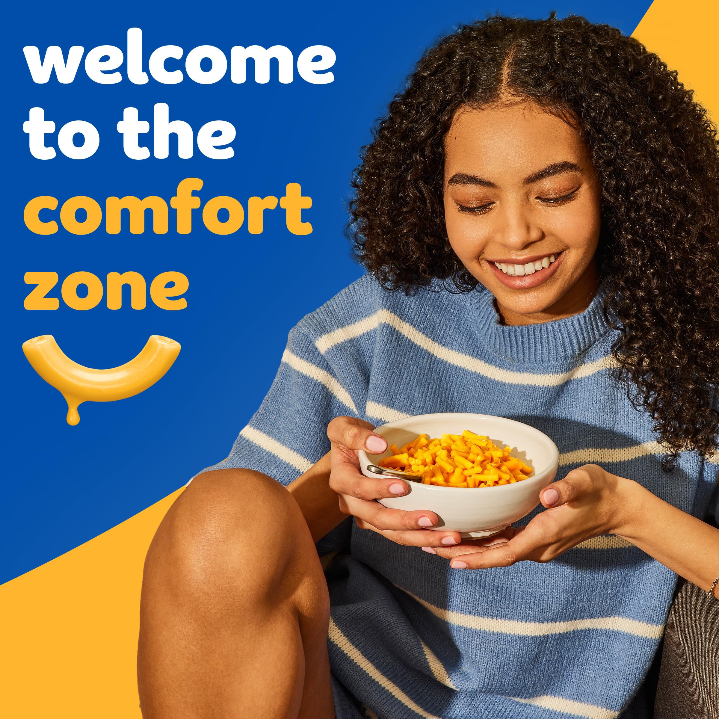 Kraft Original Mac & Cheese Dinner - Big Bowl 3.5 oz Tray | Easy Microwave Meal for Quick Lunches & Busy Weeknights