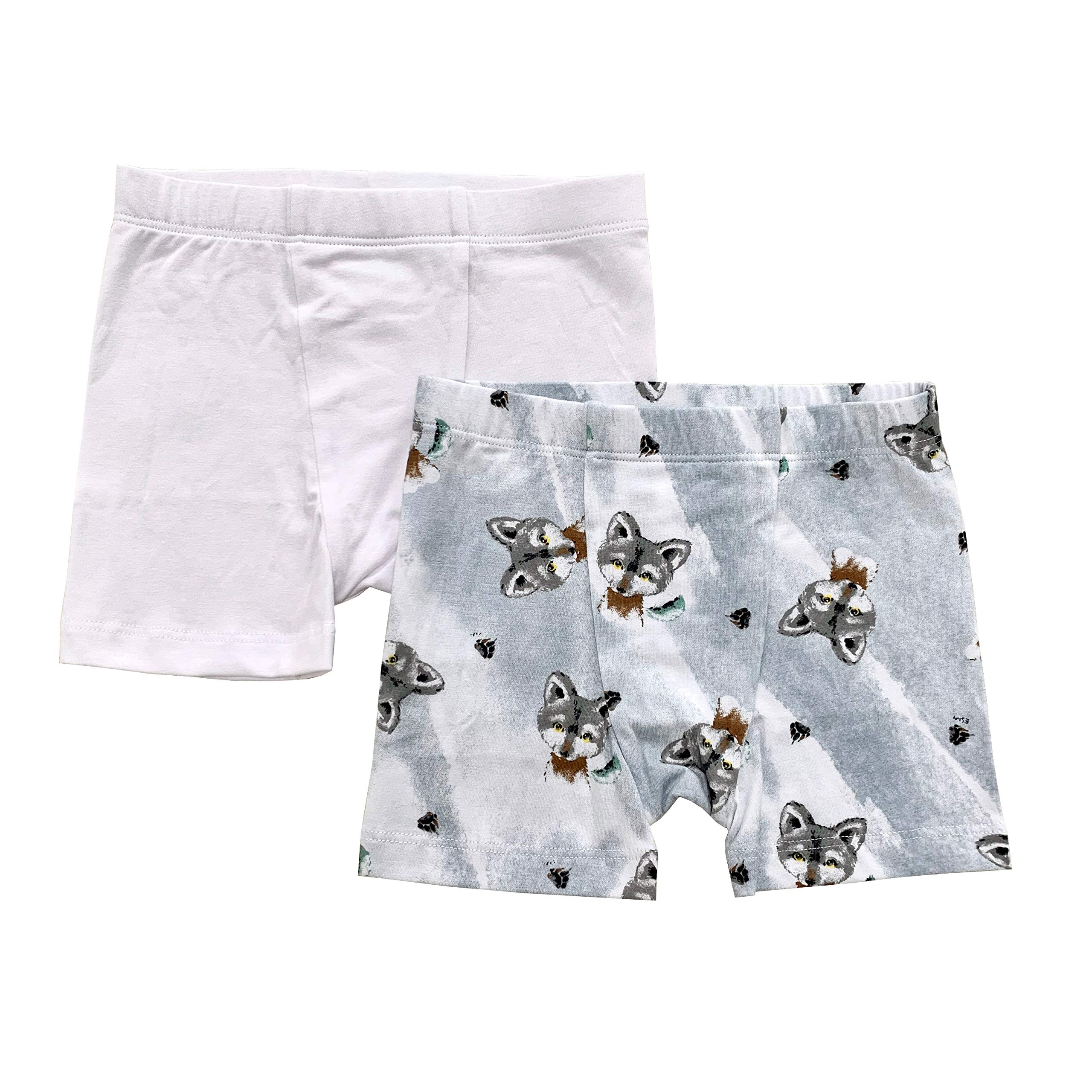Esme Boys 2-Pack Cotton Boxer Briefs for Kids - Soft Breathable Underwear (XS, S, M, L, XL) - Perfect for School, Play & Everyday Comfort
