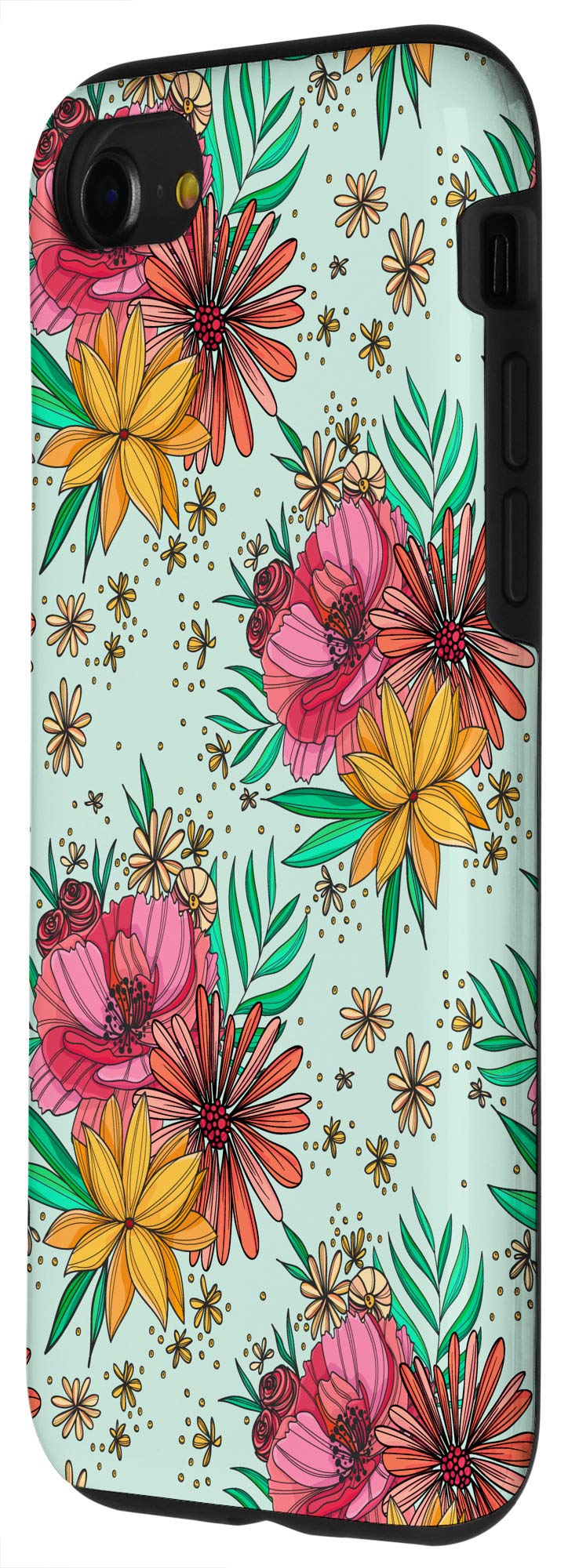 Premium iPhone SE (2020)/7/8 Phone Case - Light Turquoise with Unique Multicolor Design | Slim Protective Cover for Everyday Use, Travel & Outdoor Activities