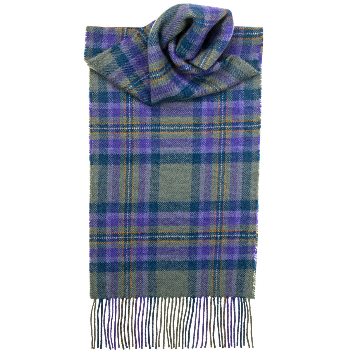 Heather Isle Tartan Scarf - Premium Wool Plaid Wrap for Men & Women - Perfect for Winter Fashion, Outdoor Activities, and Scottish Heritage Events