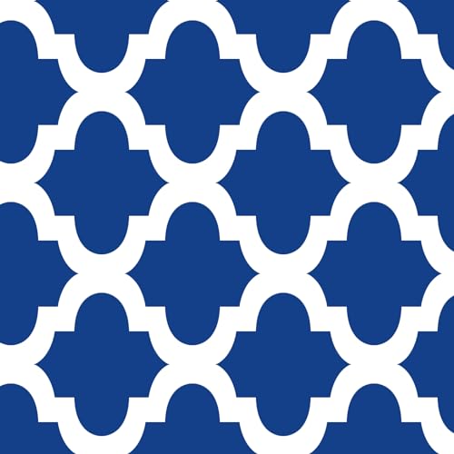 Prints - Quatrefoil Navy