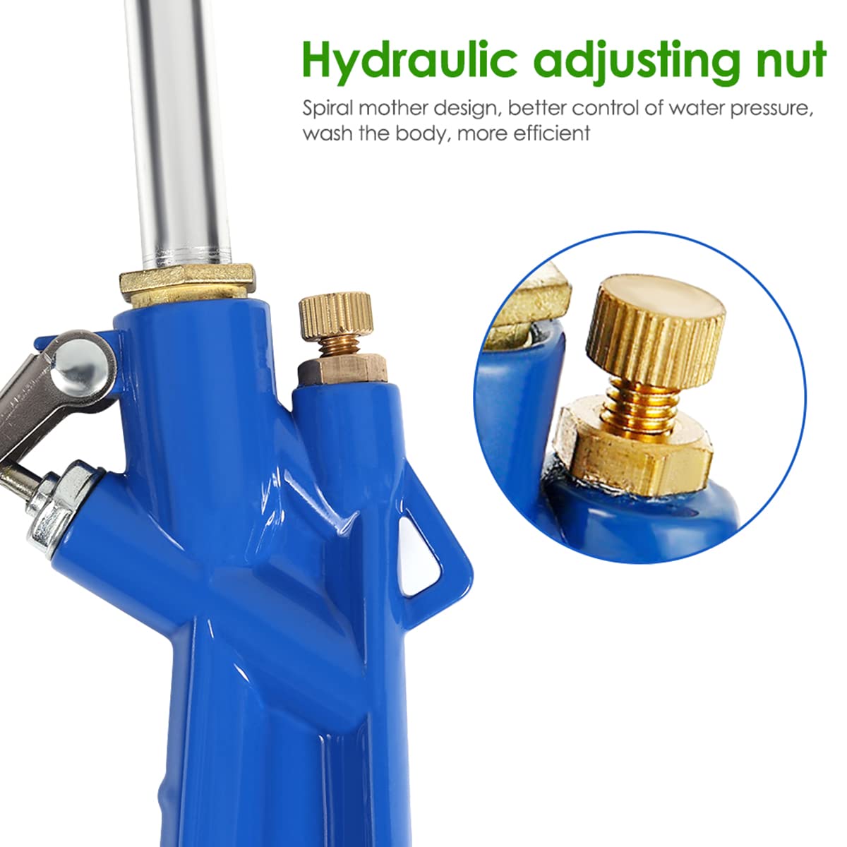 Pneumatic Water Cleaning Tool - High Pressure Car Wash Sprayer with 47.24 Inch Hose, Metal Auto Degreaser & Air Blow Gun for Vehicle Detailing | Perfect for Car Wash, Engine Cleaning & Garage Maintenance