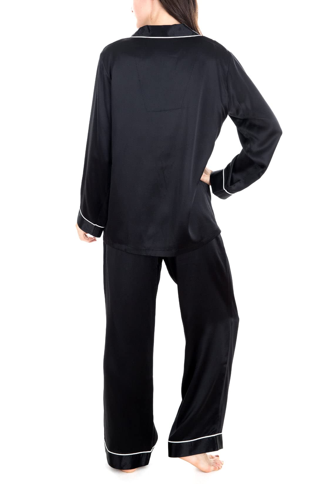 Luxury 100% Mulberry Silk Pajama Set for Women - Soft & Breathable Sleepwear for Comfortable Nights, Spa Days & Romantic Getaways