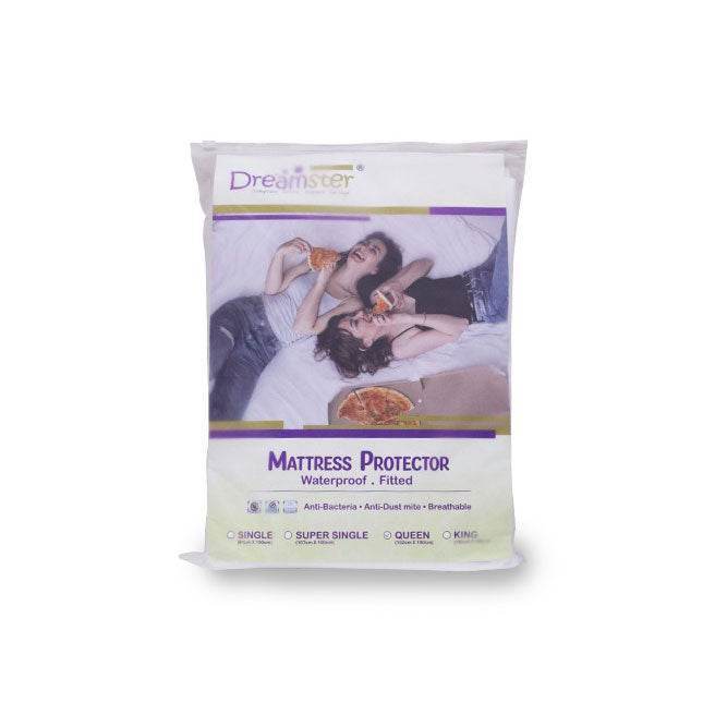 Dreamster Waterproof Mattress Protector - Queen Size, Hypoallergenic & Breathable for Allergy Relief - Perfect for Bedrooms, Guest Rooms & Kids' Beds