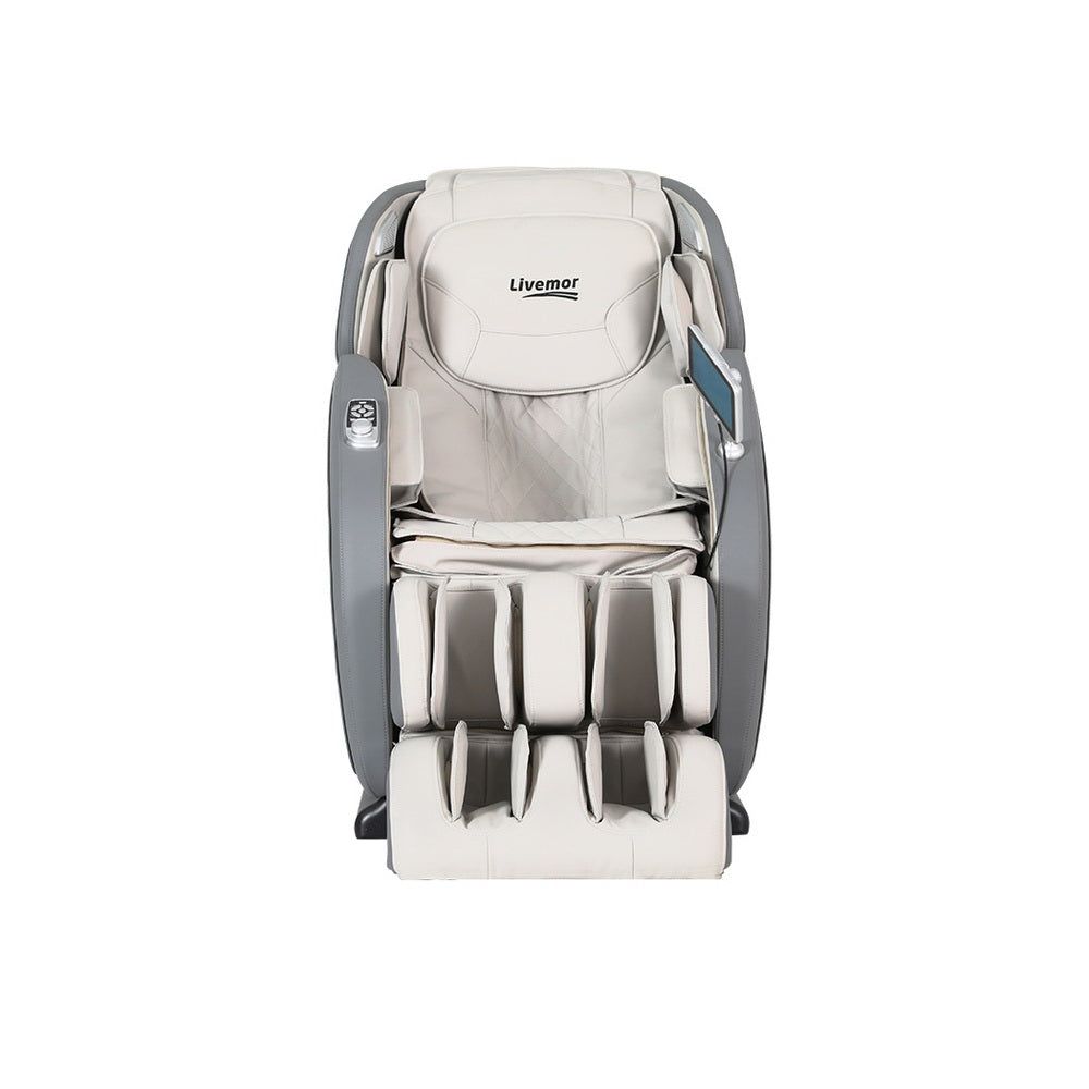 Livemor 4D Massage Chair with Electric Recliner - Full Body Shiatsu Massage for Home & Office - Perfect for Relaxation, Pain Relief and Stress Relief