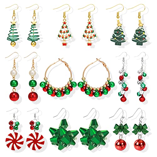A4:9pairs christmas earrings