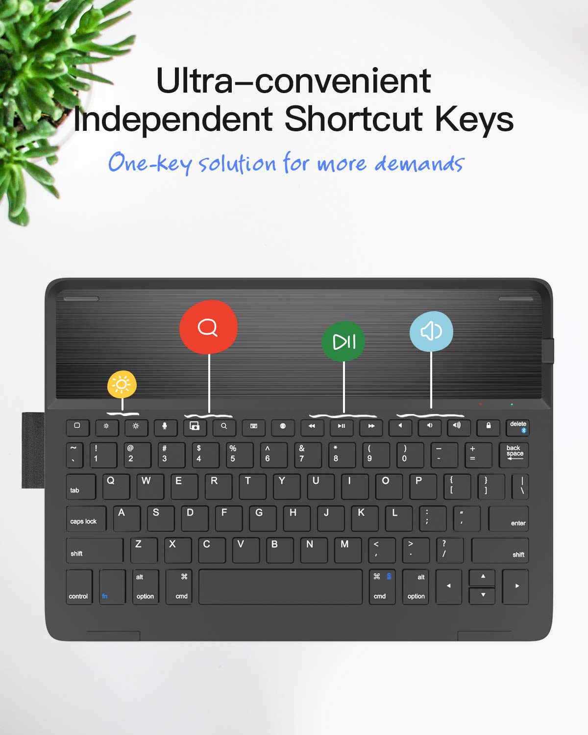 Inateck Ultra Slim Bluetooth Keyboard Case for iPad 10.2