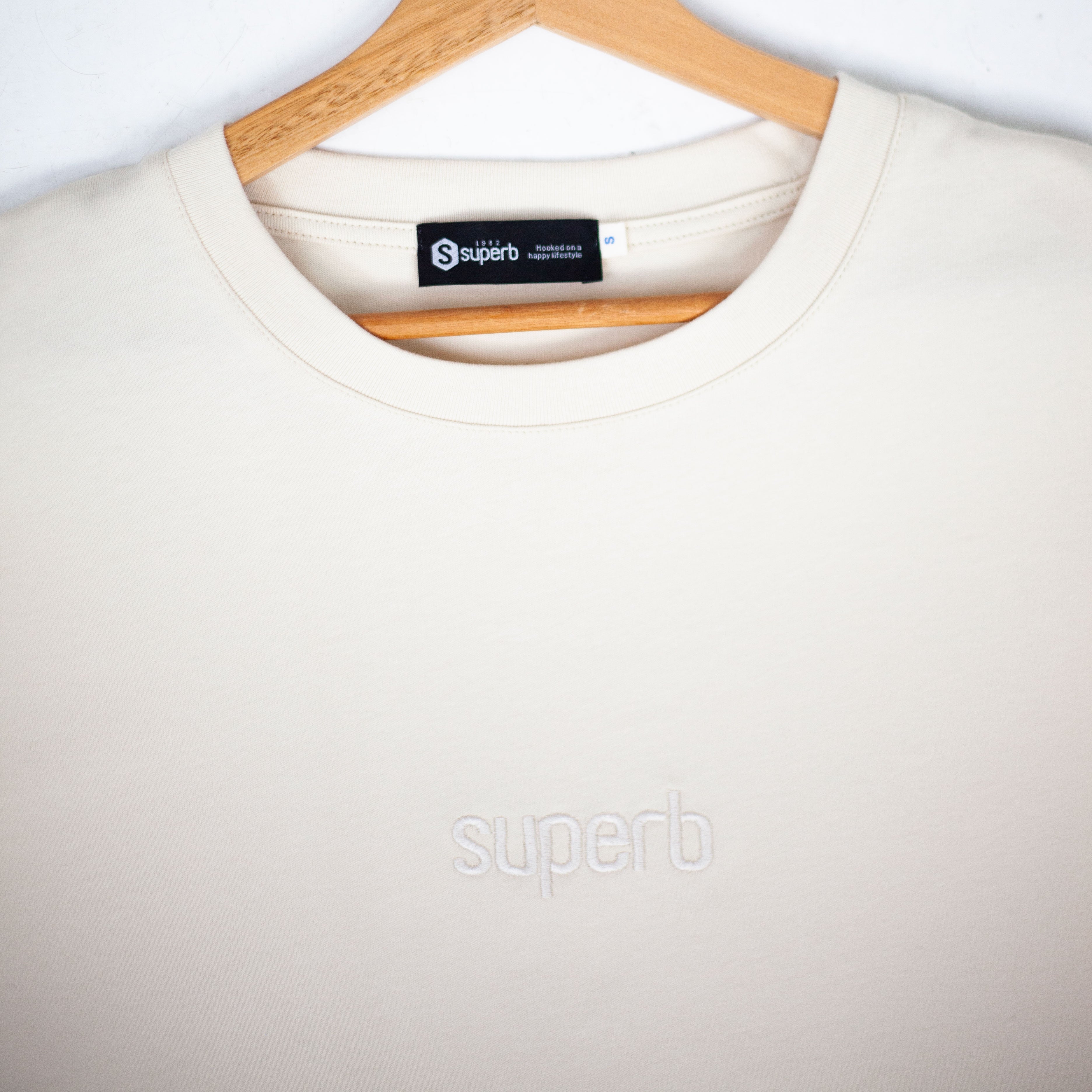 Essential Beige T-Shirt for Women - Soft Cotton Basic Tee - Casual Everyday Wear for Outfits & Layering