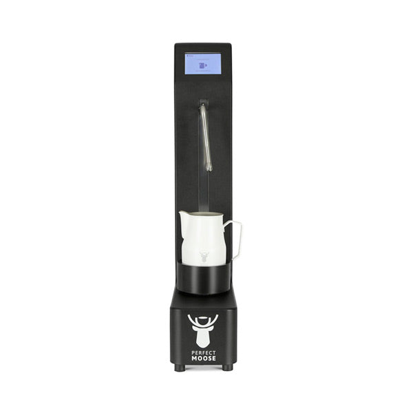 Automatic Milk Frother for Coffee & Lattes - Perfect Moose Electric Milk Steamer for Cappuccino, Hot Chocolate & Matcha - Ideal for Home, Office & Cafe Use
