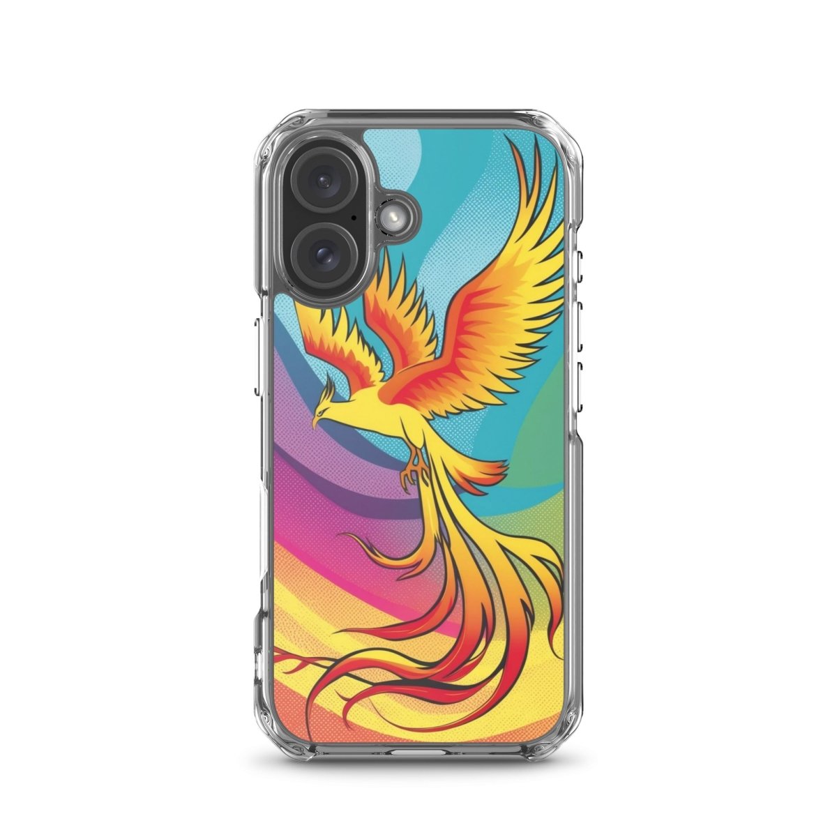 Rising Phoenix - MagSafe® Compatible Clear iPhone Case | Ultra Slim Protective Cover for iPhone 12/13/14/15 | Perfect for Everyday Use & Wireless Charging