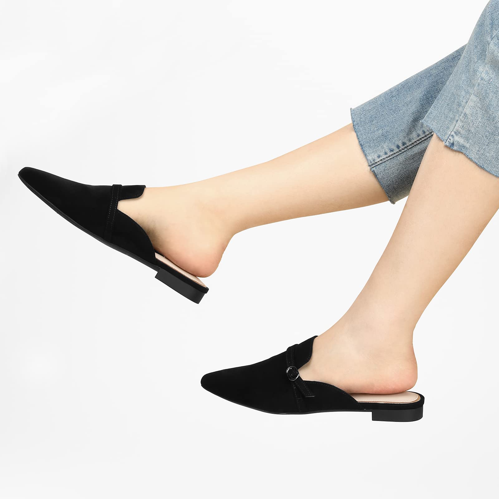 Ankis Women's Comfortable Flats & Mules - Slip-On Walking Shoes for Casual Outfits, Office Wear & Travel