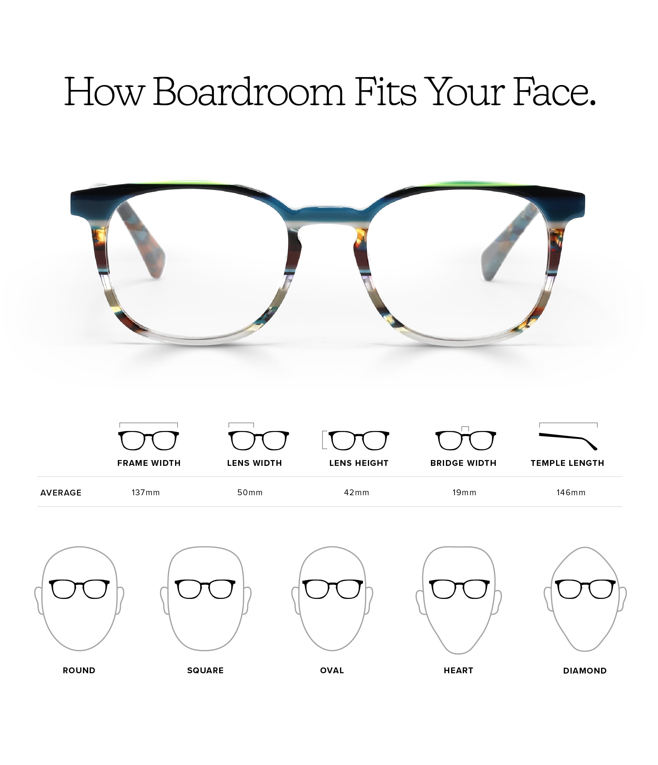 eyebobs Boardroom Premium Reading Glasses for Men & Women - Square Frame for Average Faces (0.0x-4.0x) - Ideal for Office Work, Reading & Computer Use