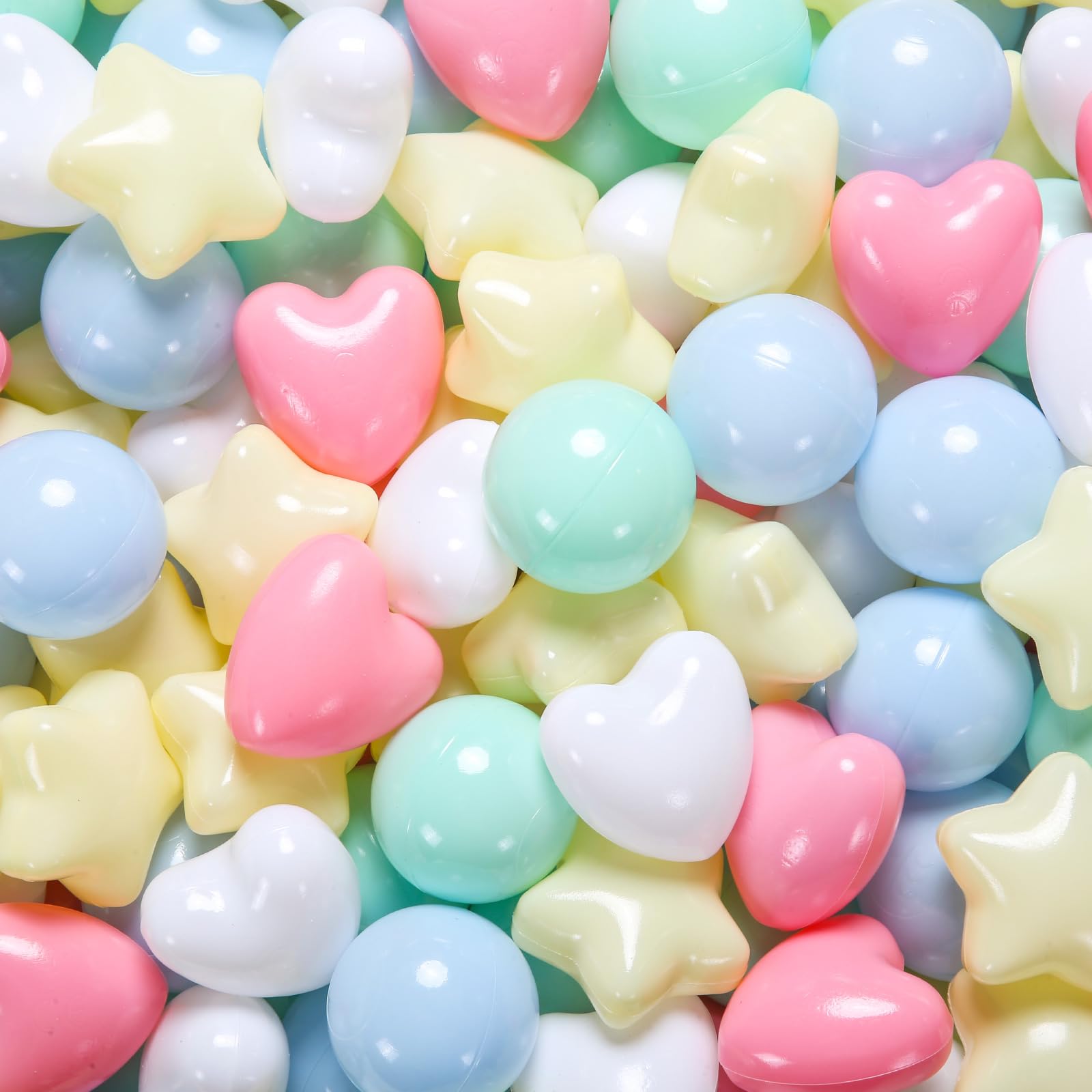 Non-Toxic Phthalate & BPA Free Crush Proof Plastic Ball Pit Balls - 100/200/500/1000 Pack for Toddlers & Kids with Storage Bag - Indoor/Outdoor Play, Birthday Parties, Daycare Centers, Sensory Play & Pool Fun