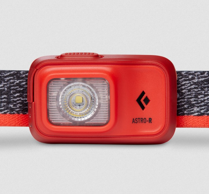 Black Diamond Astro 300 R Headlamp - Bright 300 Lumen LED Headlight with Red Night Vision for Camping, Hiking, Running & Outdoor Adventures