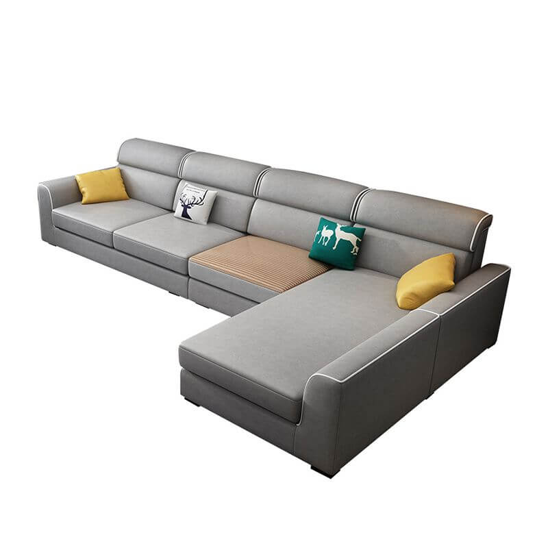 Modern Modular Sectional Sofa - Nordic Style Corner Couch with Armrests for Living Room, Lounge & Small Spaces - Comfortable & Stylish Home Furniture