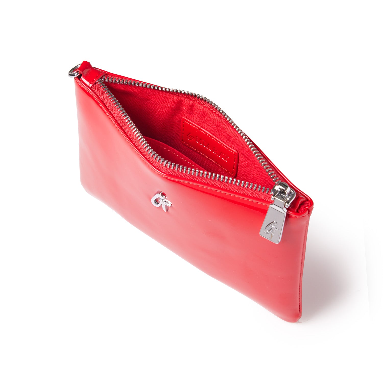 Mini Standard Silver Wristlet Mirror Red - Stylish Compact Wallet for Women, Perfect for Parties, Night Out & Everyday Use