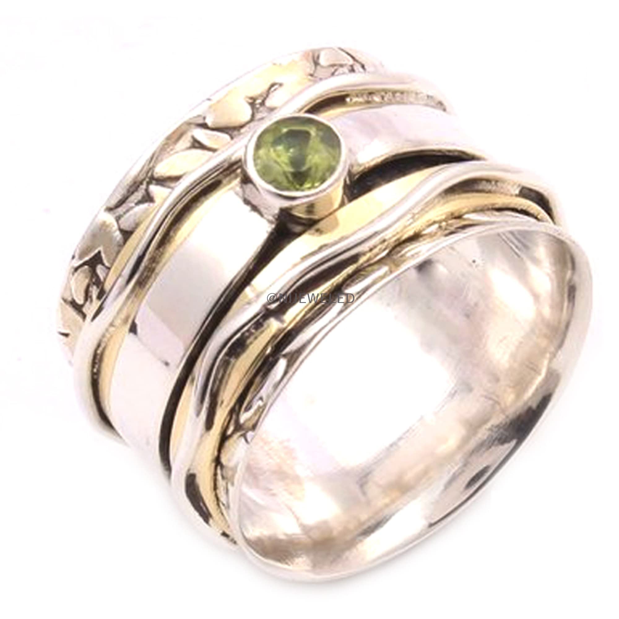 925 Silver Spinner Ring for Women - Stress Relief & Meditation Jewelry Gift for Yoga Lovers