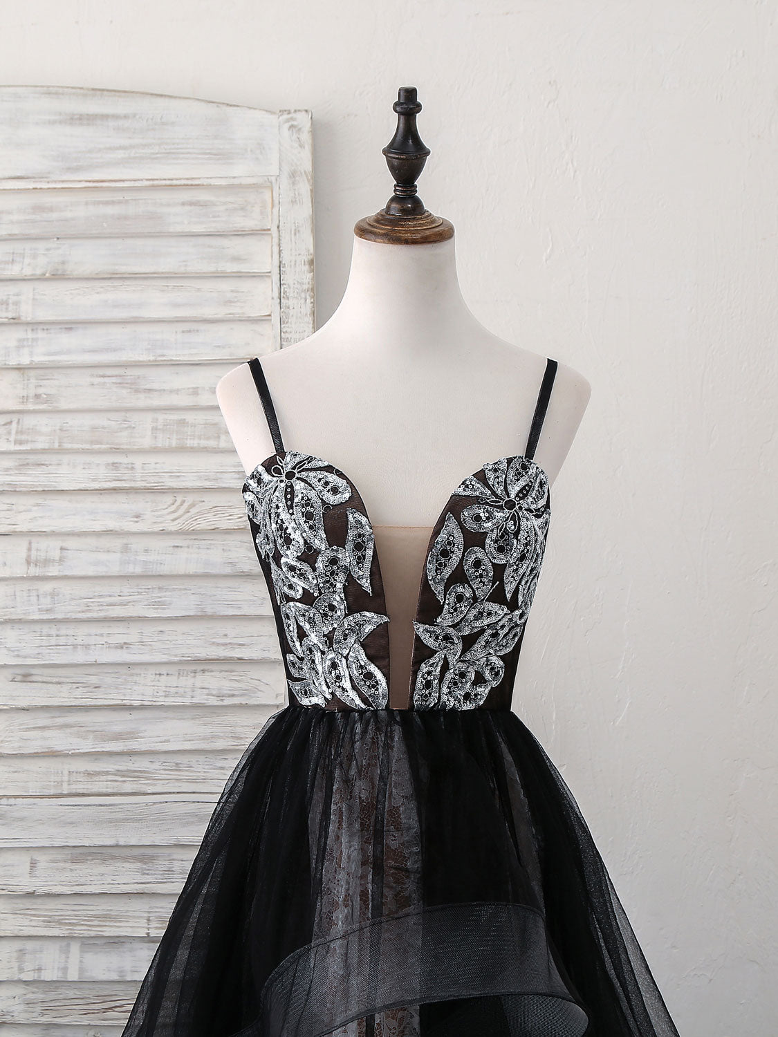 Elegant Black Sweetheart Neck Tulle Lace Long Prom Dress - Formal Evening Gown for Homecoming, Ball, Wedding & Special Occasions