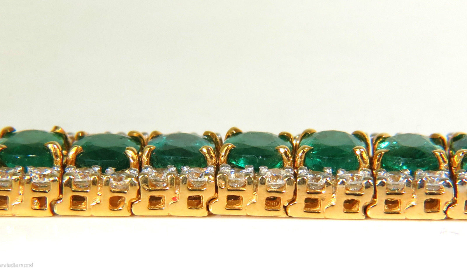 32CT Natural Vivid Green Emerald Diamond Bracelet - G/VS Multirow Tennis Bracelet for Women, Perfect for Weddings, Parties & Special Occasions