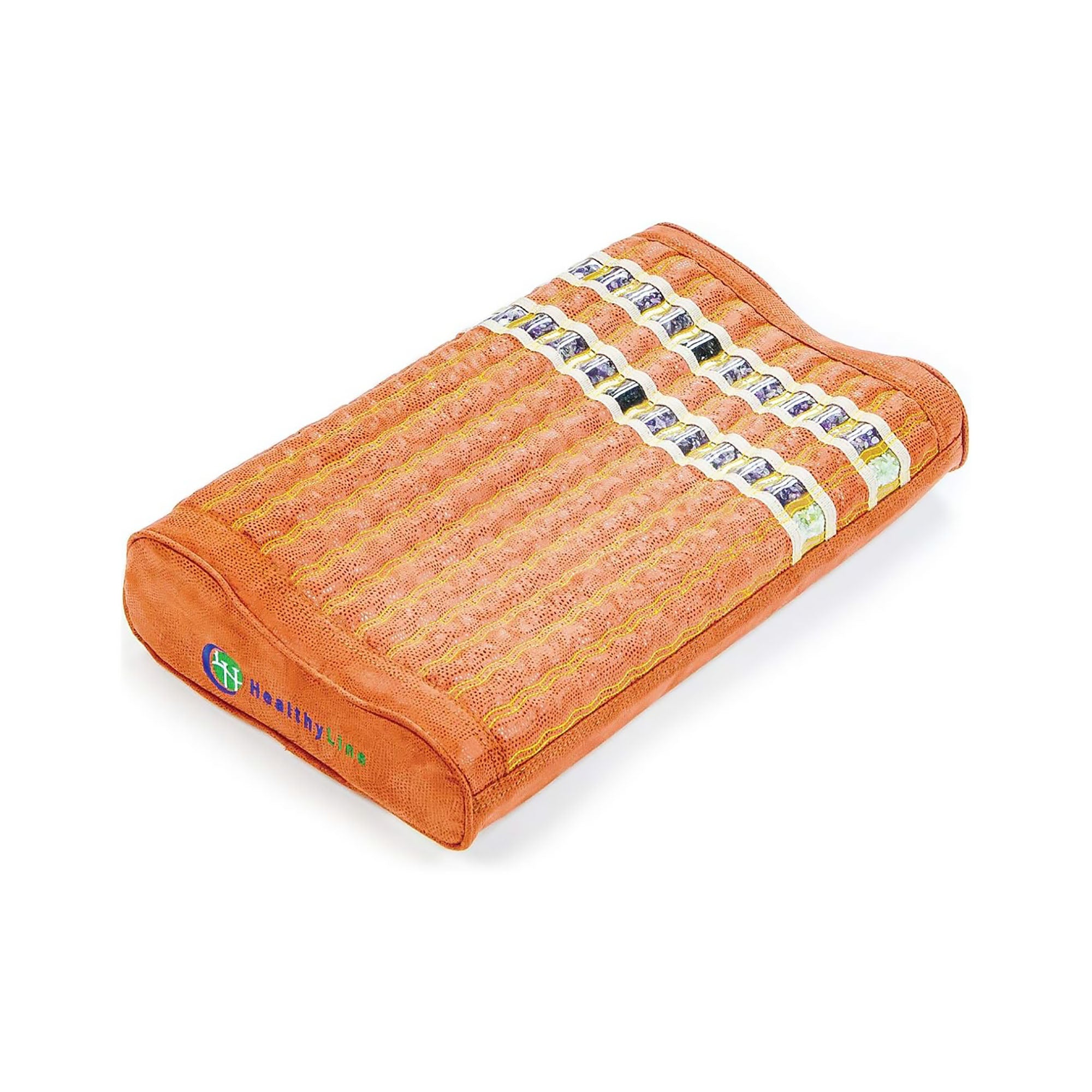 HealthyLine TAO Mat Pillow with Far Infrared Heat Therapy - Relieve Neck & Back Pain for Home, Office & Travel Use