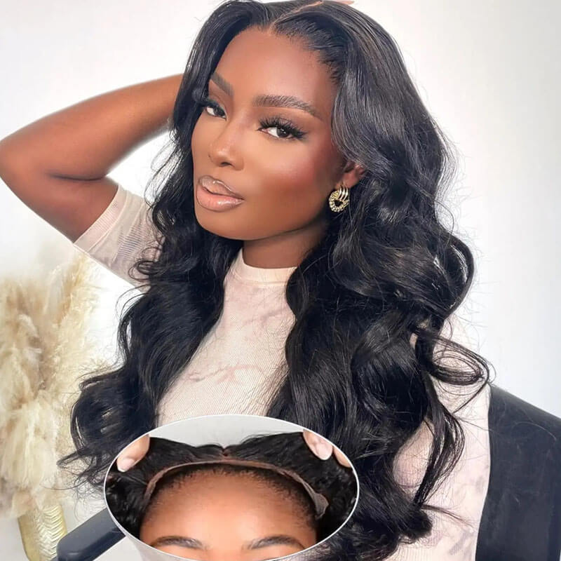 Eullair Wear Go Glueless Wig - Body Wave 6x4 5x5 Lace Wig with Pre Cut Lace & Pre Plucked Hairline - Beginner Friendly 3D Elastic Dome Cap - Perfect for Daily Wear, Cosplay, and Special Occasions