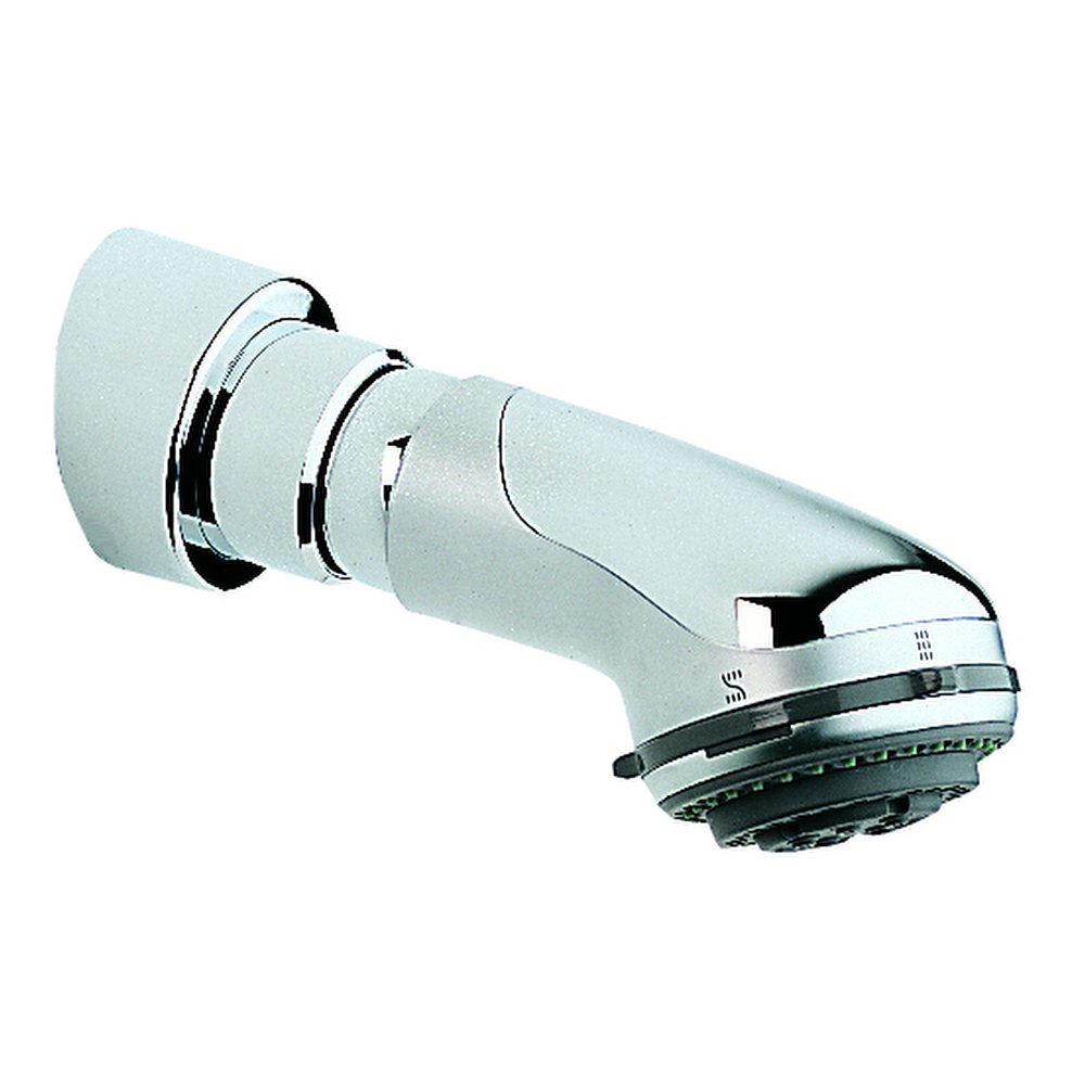 Relexa 4-Spray High Pressure Shower Head with Adjustable Shower Arm - Perfect for Bathroom Renovation & Spa-Like Shower Experience
