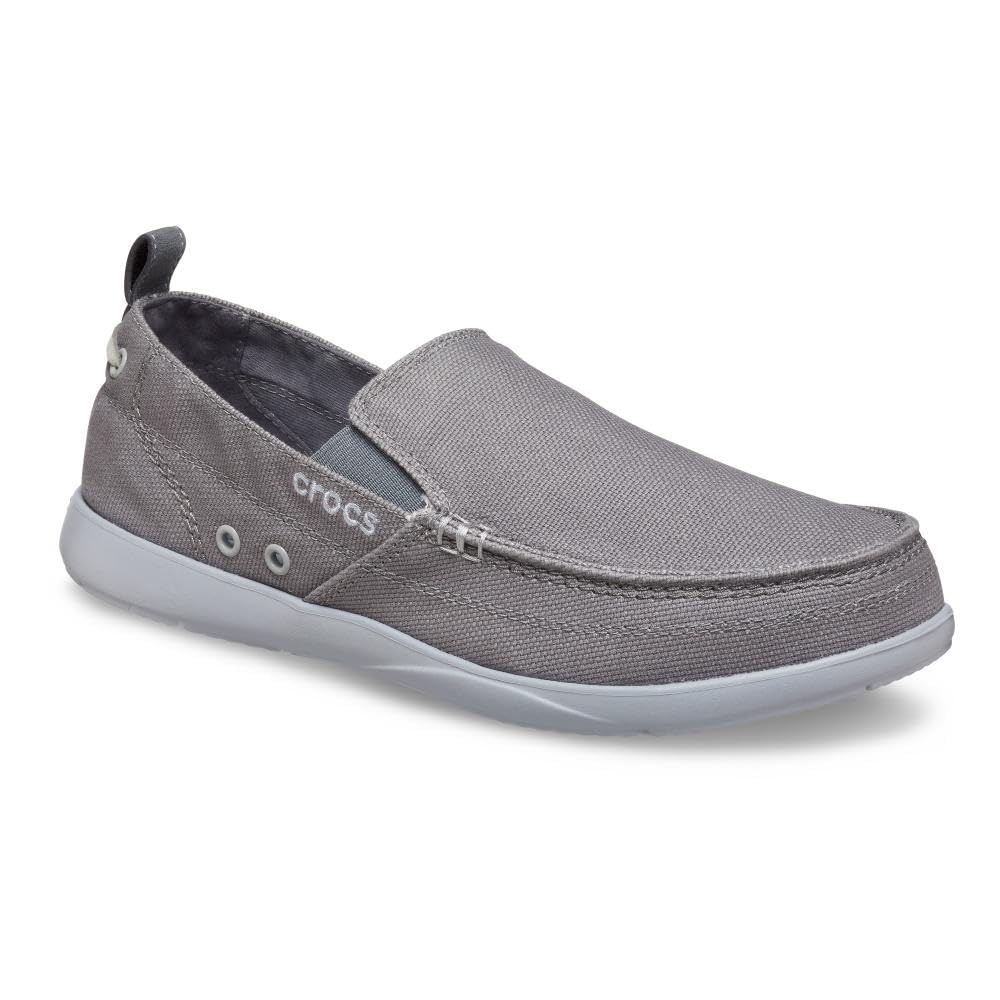 Crocs Men's Walu Slip-On Loafers - Comfortable Casual Walking Shoes for Men | Lightweight & Breathable | Perfect for Work, Travel & Everyday Wear