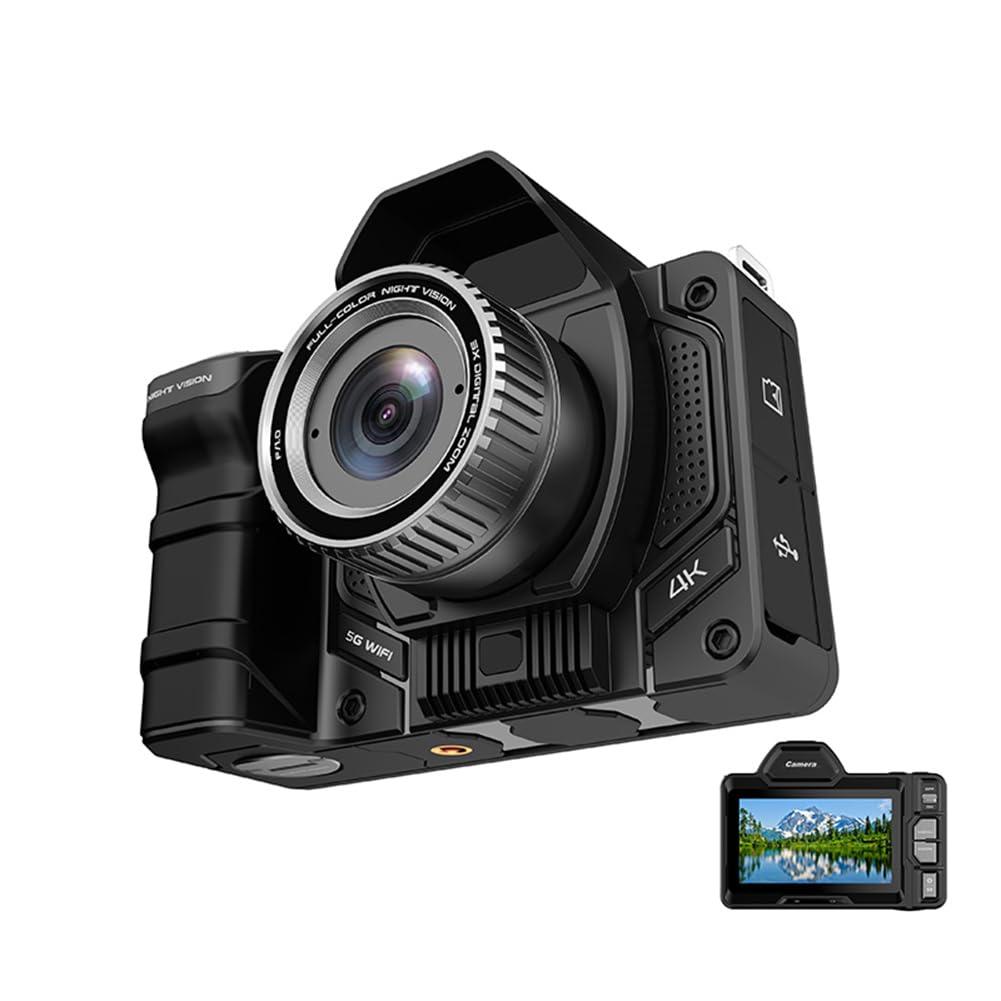 Osmond 4K WiFi SLR Camera with Night Vision & Full Color Infrared - 10X Digital Zoom, 5G 800M Support - Perfect for Outdoor Hunting, Wildlife Photography, and Night Surveillance