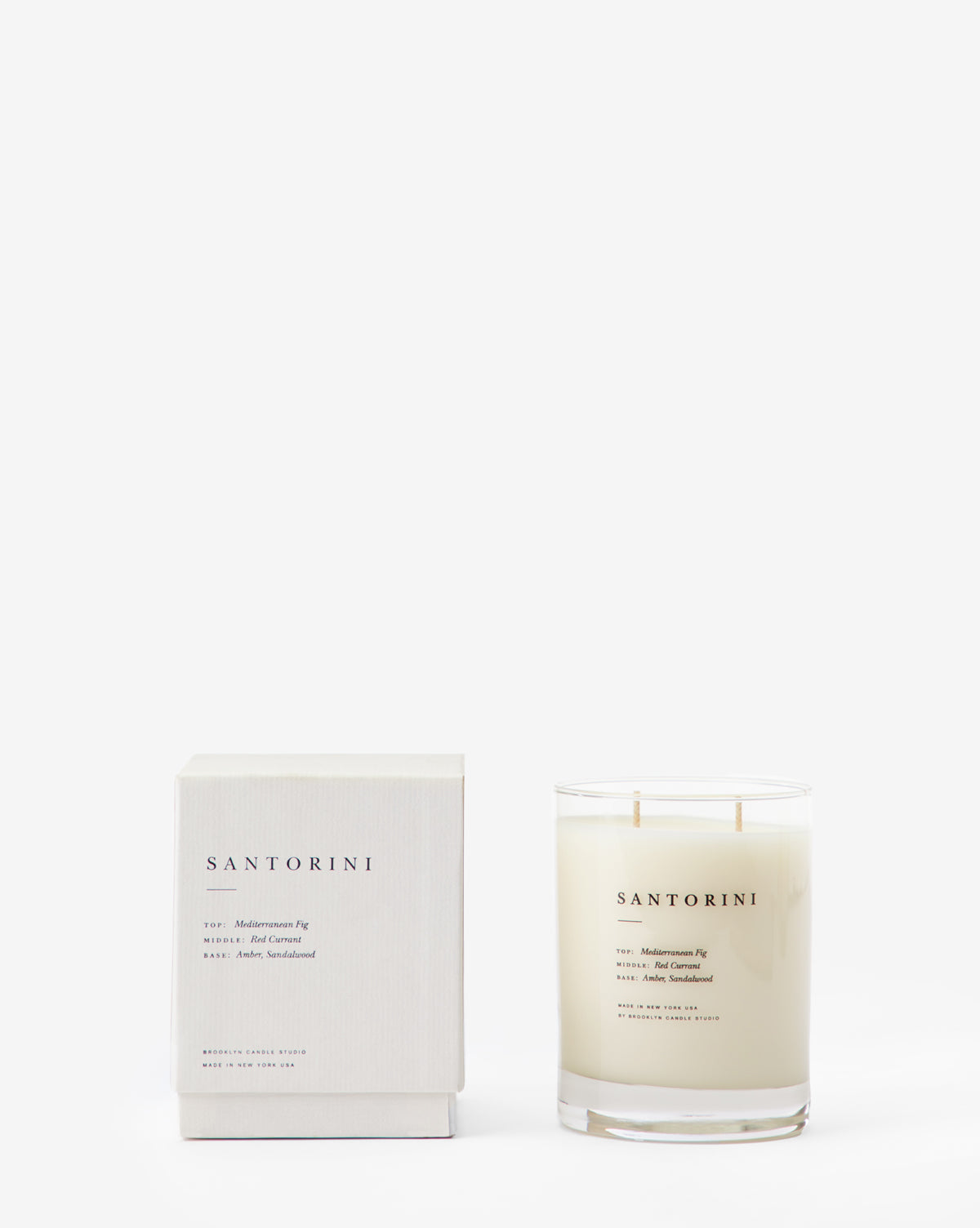 Santorini Scented Candle - Mediterranean Breeze Aromatherapy Candle for Home Relaxation, Romantic Dinner & Spa Ambiance