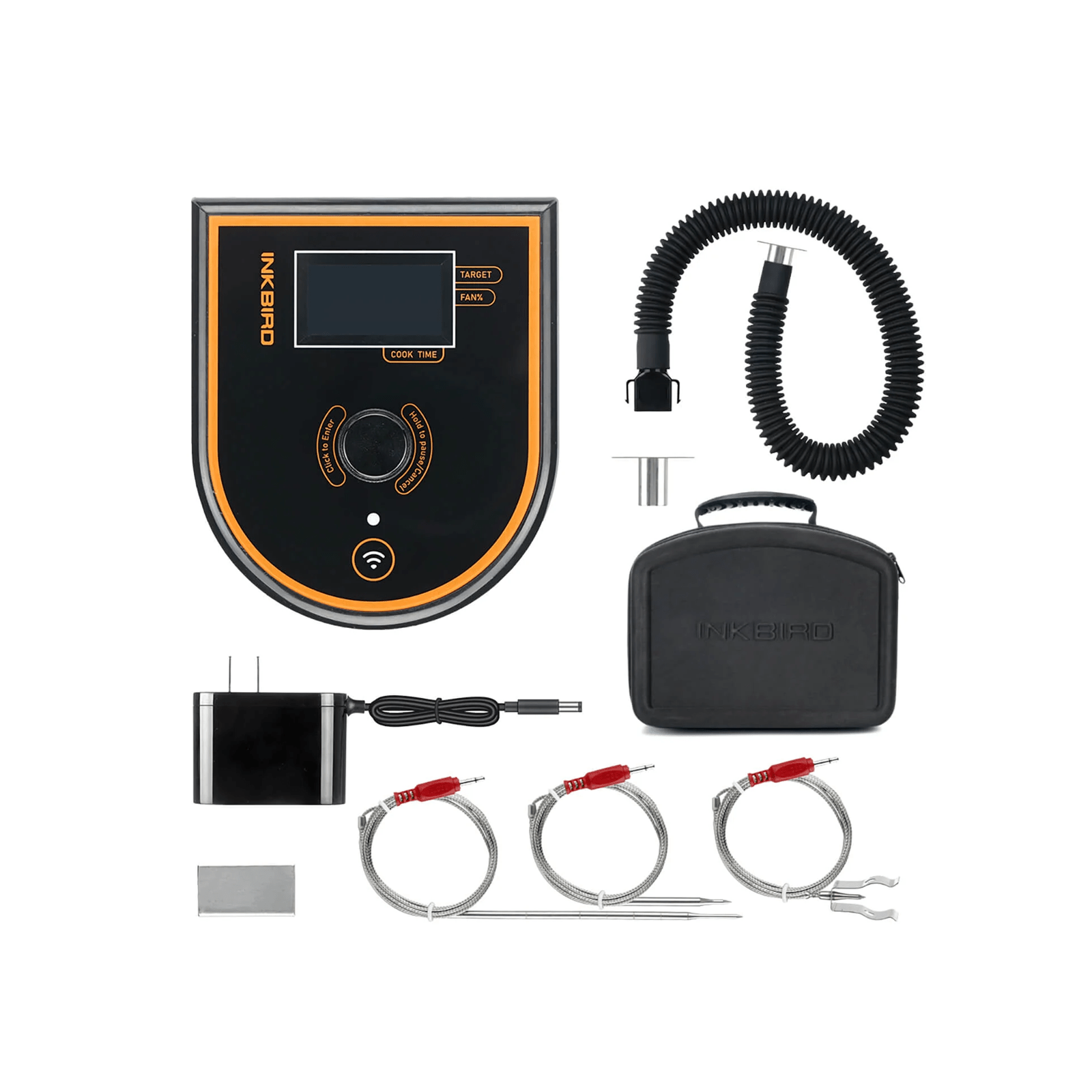 Premium BBQ Smoker Temperature Control Fan Kit - ISC 007BW - Perfect for Pellet Grills, Offset Smokers & Kamado Style Cookers - Achieve Perfect Low & Slow Smoking Results
