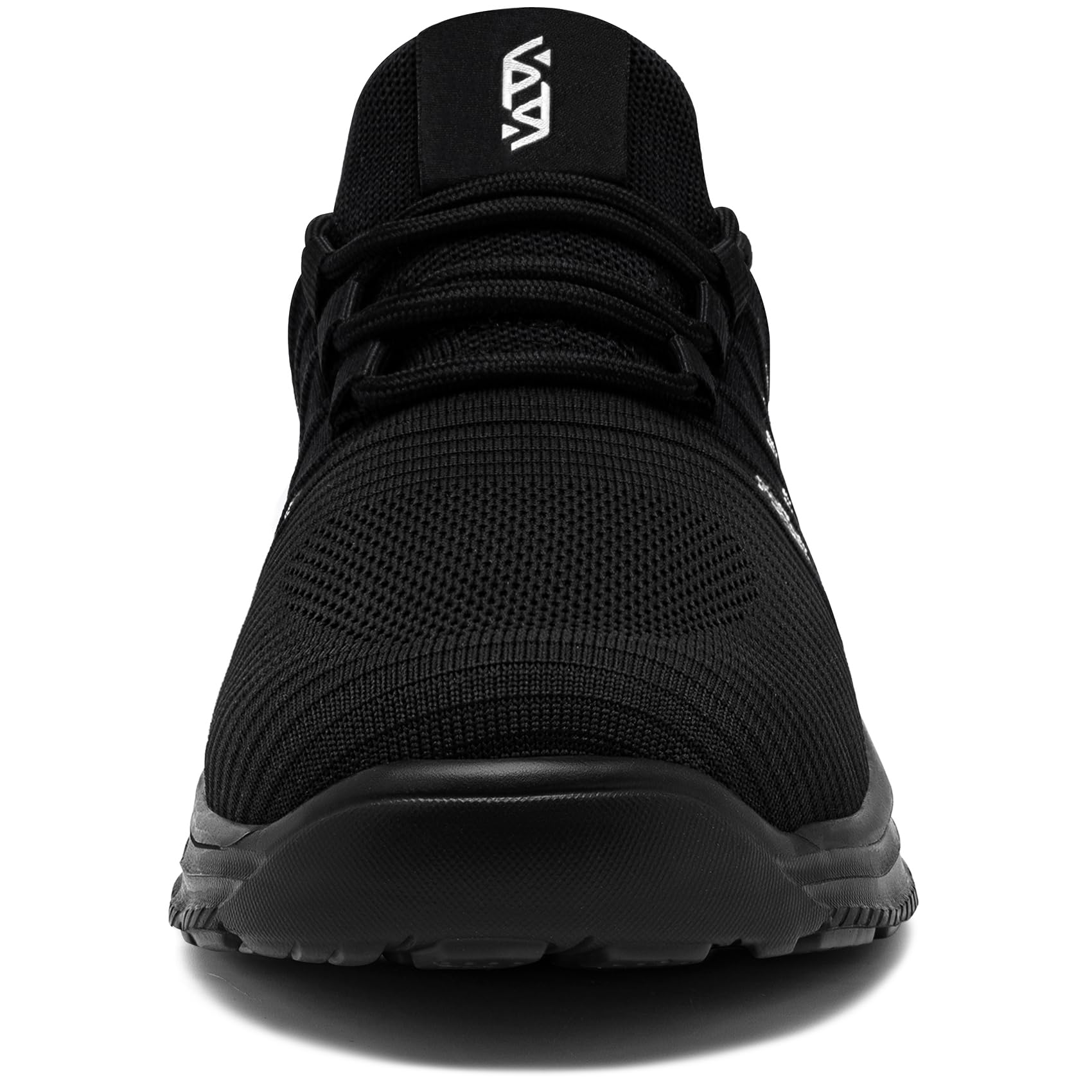 Waterproof Running Shoes for Men & Women - Lightweight Slip-On Sneakers for Walking, Tennis & Gym - Non-Slip Black & White Athletic Shoes (Size 9) - Perfect for Outdoor Jogging, Workouts & Daily Wear