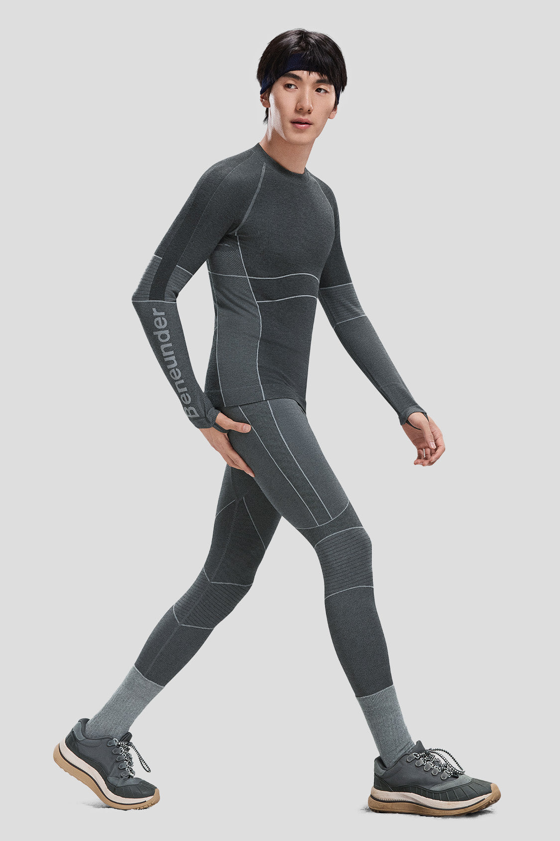SportFlex Men's Performance Base Layer Set - Moisture Wicking Thermal Underwear for Running, Hiking & Cold Weather Activities