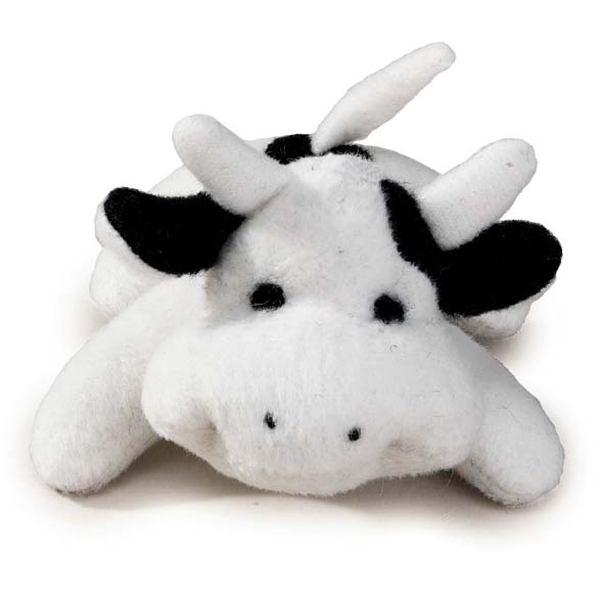 Zanies Bitty Buddy Moo Dog Chew Toys - 3 Inch Small Plush Puppy Teething Toys for Small & Medium Dogs - Perfect for Indoor Play, Training Rewards, and Cuddling