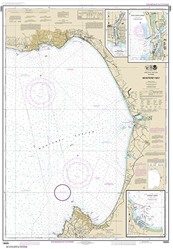 NOAA Chart 18685 - Monterey Bay, Monterey Harbor & Moss Landing Harbor Nautical Map - 30.2
