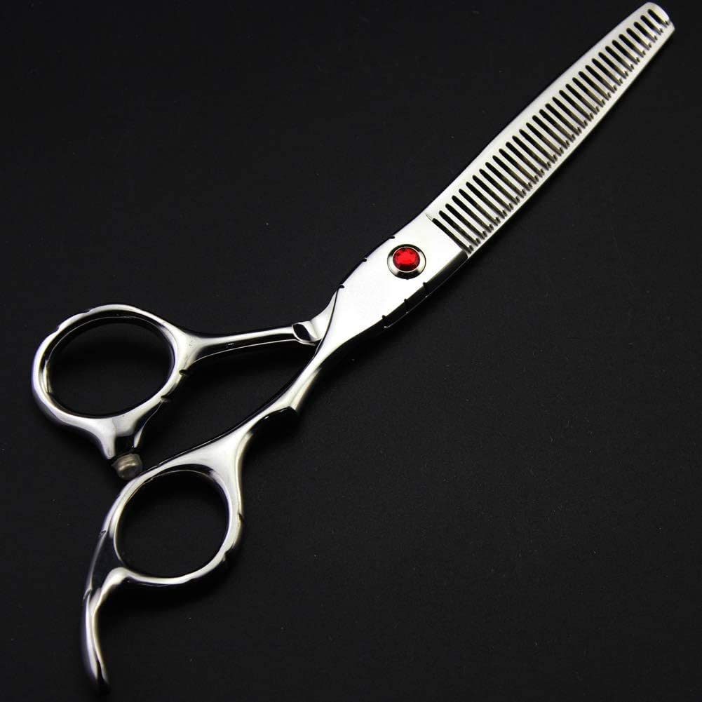 Professional 6 Inch Retro Barber Scissors Set - Luxury Hair Cutting Shears for Salon & Home Use - Flat Cut Styling Scissors for Precision Hairdressing & Trimming