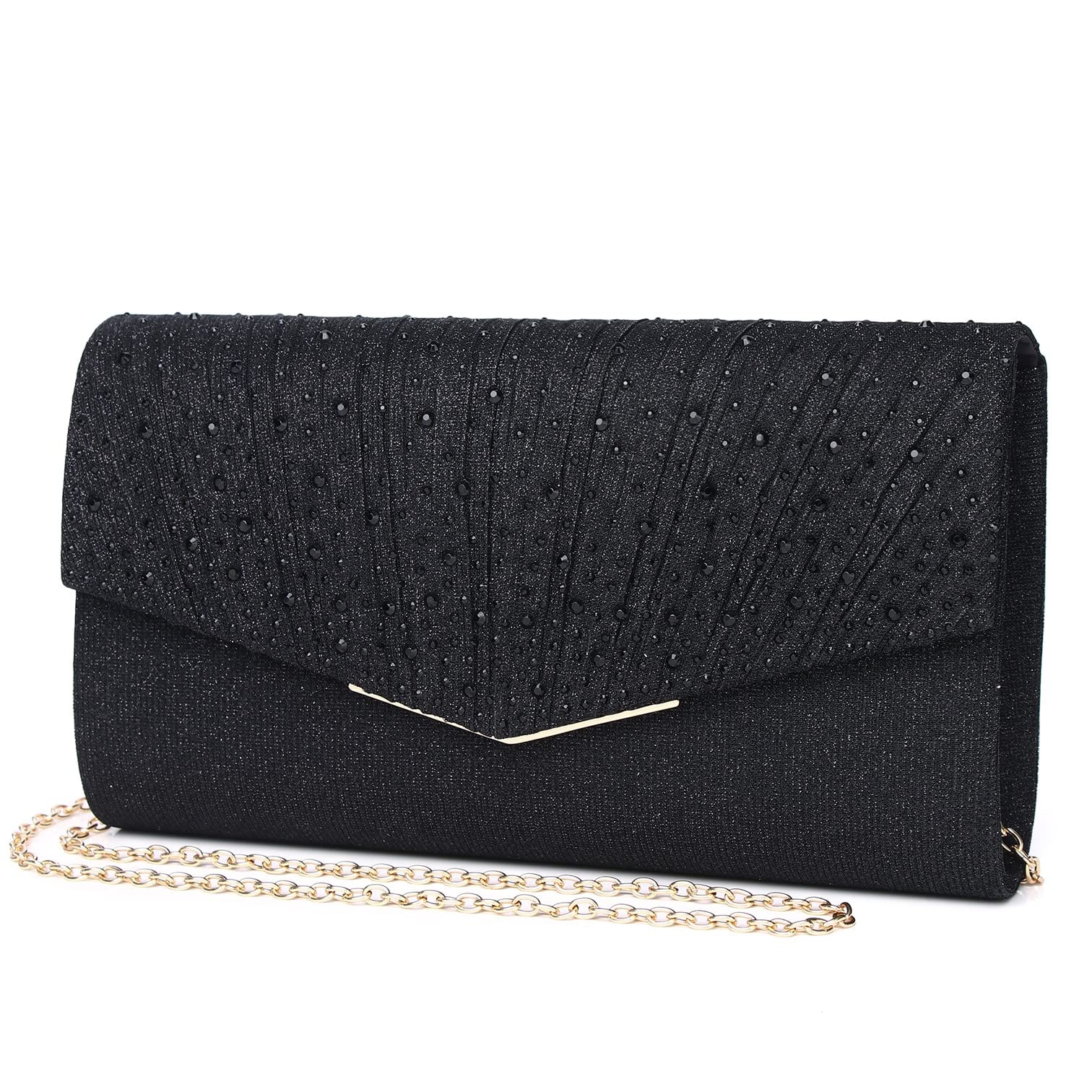 Sparkly Sequins Evening Clutch Purse for Women - Elegant Glitter Envelope Handbag for Wedding, Prom, Party & Formal Events - Perfect Accessory for Night Out, Gala & Special Occasions
