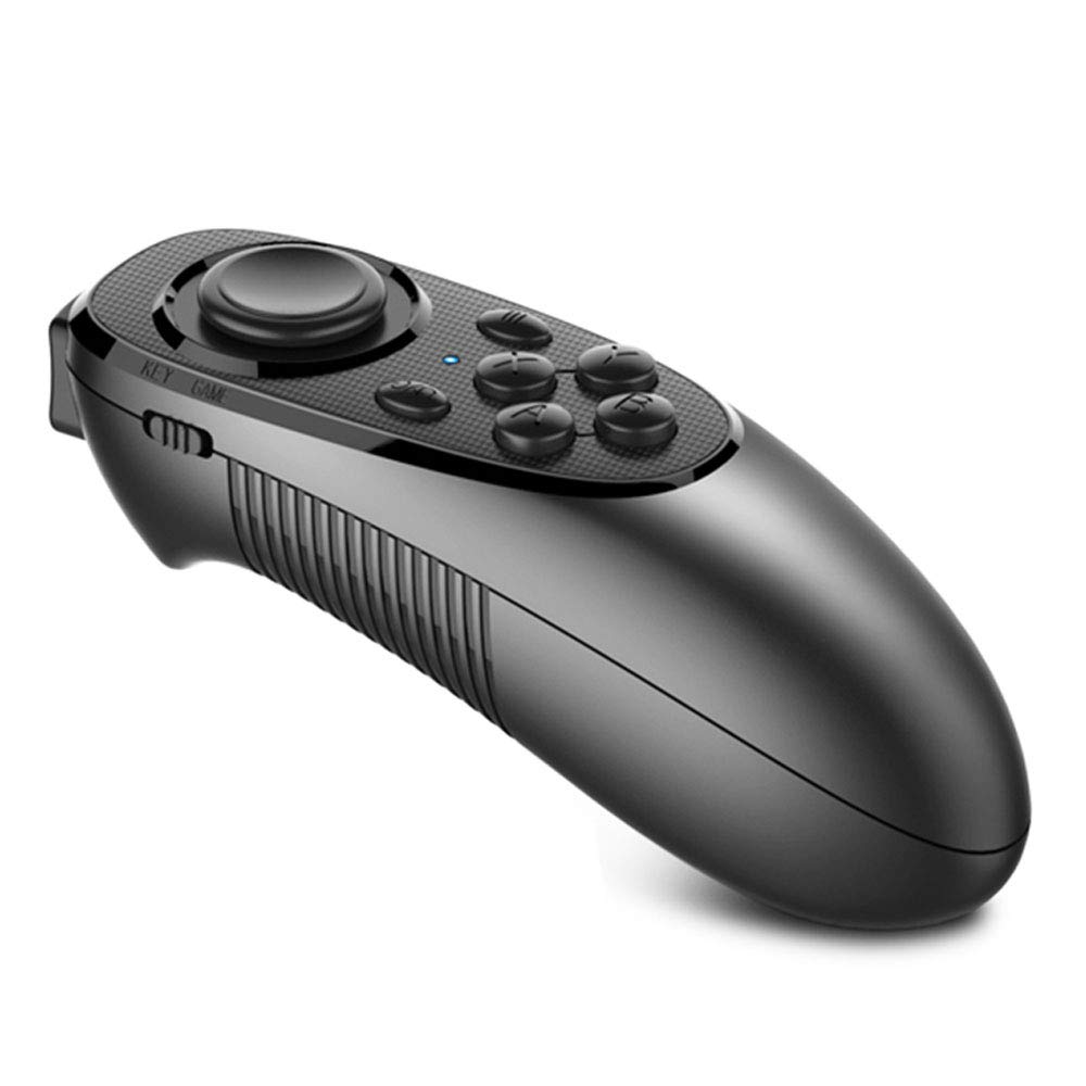 VR Remote Controller Gamepad - Bluetooth Wireless for VR Video, Gaming, Selfie, E-Book/PPT Page Turning - Compatible with Virtual Reality Headsets, PC, Tablet, Laptop, iPhone & Smartphones | Perfect for VR Gaming, Virtual Meetings & Hands-Free Navigation