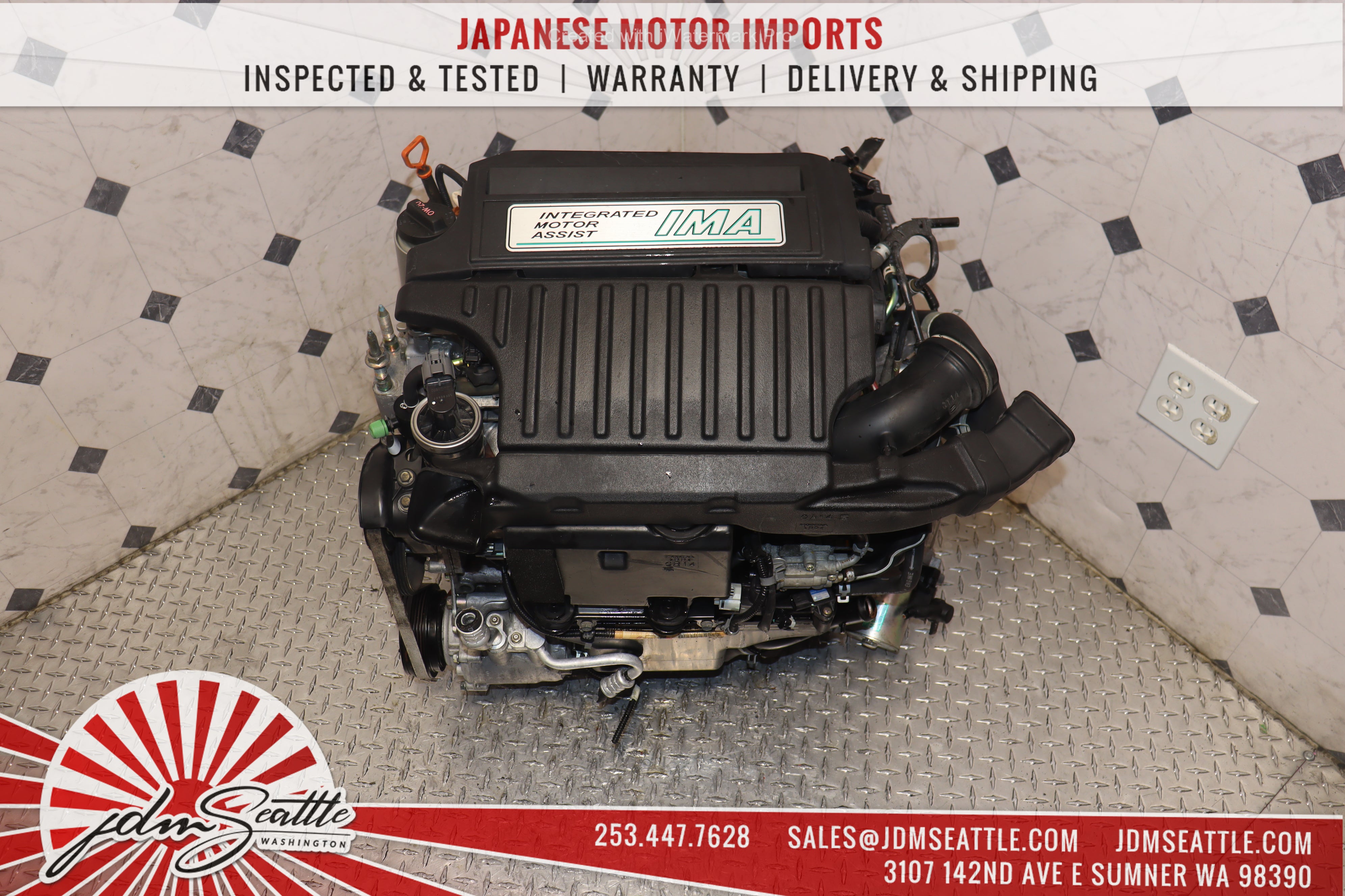 JDM LDA1 MF3 Engine for 2003-2005 Honda Civic 1.3L IMA Hybrid - Replacement Motor for Improved Fuel Efficiency & Smooth Performance - Perfect for Eco-Friendly Driving & Hybrid Vehicle Maintenance