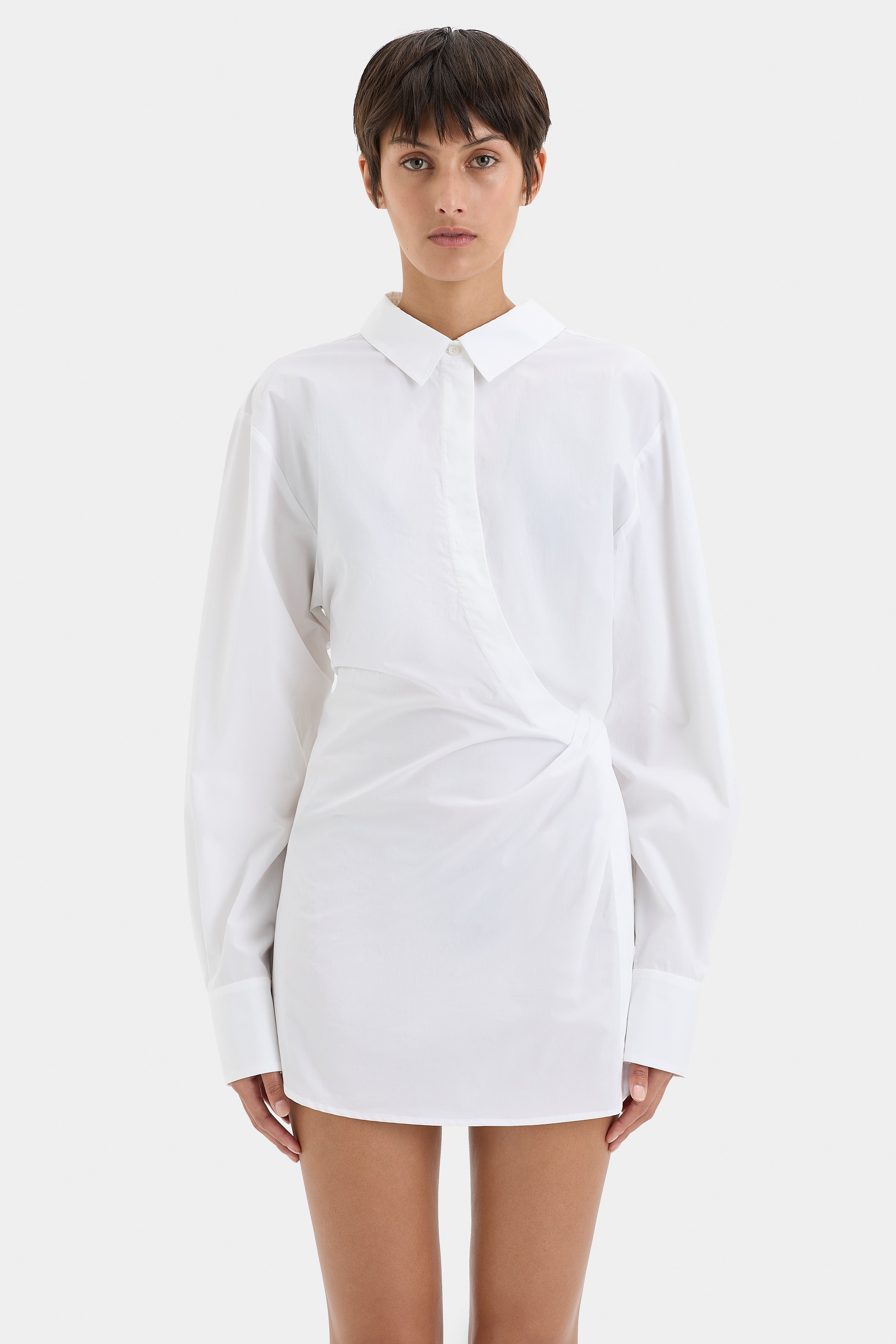Zaria Women's Casual Shirt Dress - Long Sleeve Button Down Tunic Top with Pockets | Perfect for Office, Travel & Everyday Wear