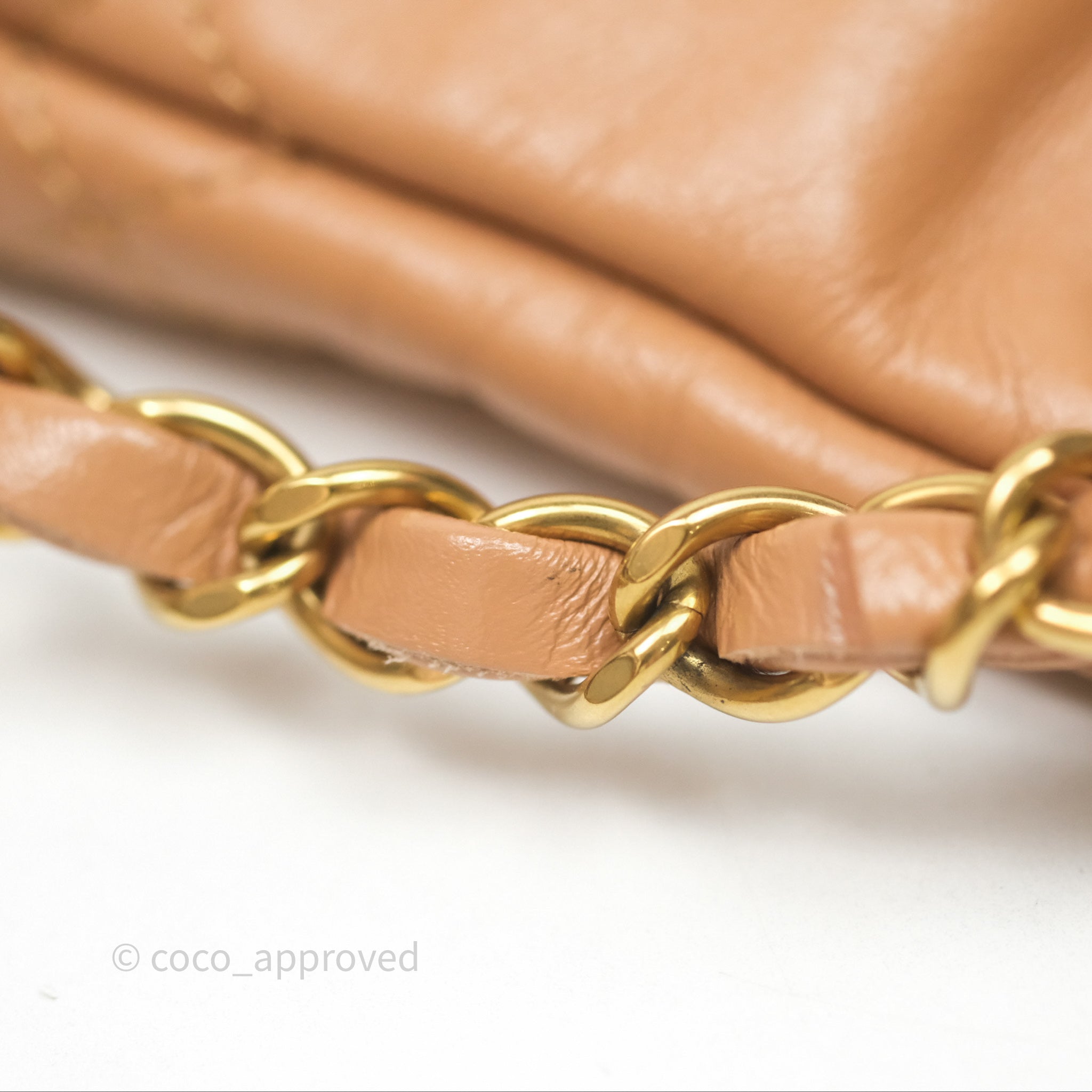 Chanel 22 Small Backpack in Camel Shiny Calfskin with Gold Hardware - Luxury Designer Handbag for Women, Perfect for Everyday Use & Travel Accessories