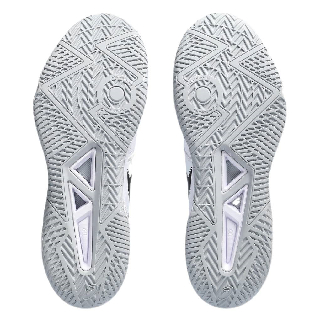 ASICS Gel Tactic 12 Men's Volleyball Shoes - White/Black - Indoor Court Shoes for Badminton, Squash & Pickleball - Lightweight & Supportive Athletic Shoes for Men