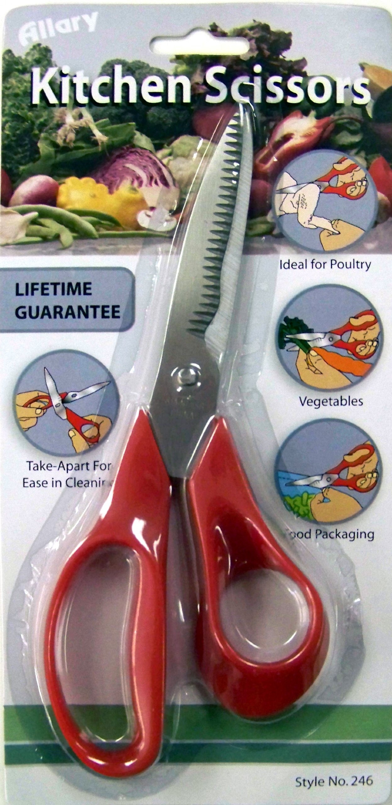 Premium Stainless Steel Kitchen Scissors - Heavy Duty Multi-Purpose Food Scissors for Cutting Meat, Herbs, Poultry & More - Perfect for Home Cooking, Meal Prep & Butchering Tasks