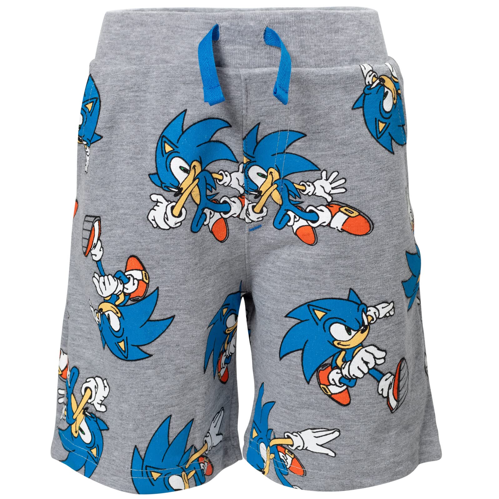SEGA Sonic the Hedgehog Graphic T-Shirt & Shorts Set for Boys - Cool Video Game Character Outfit for Casual Wear, Gaming Parties & Everyday Adventures