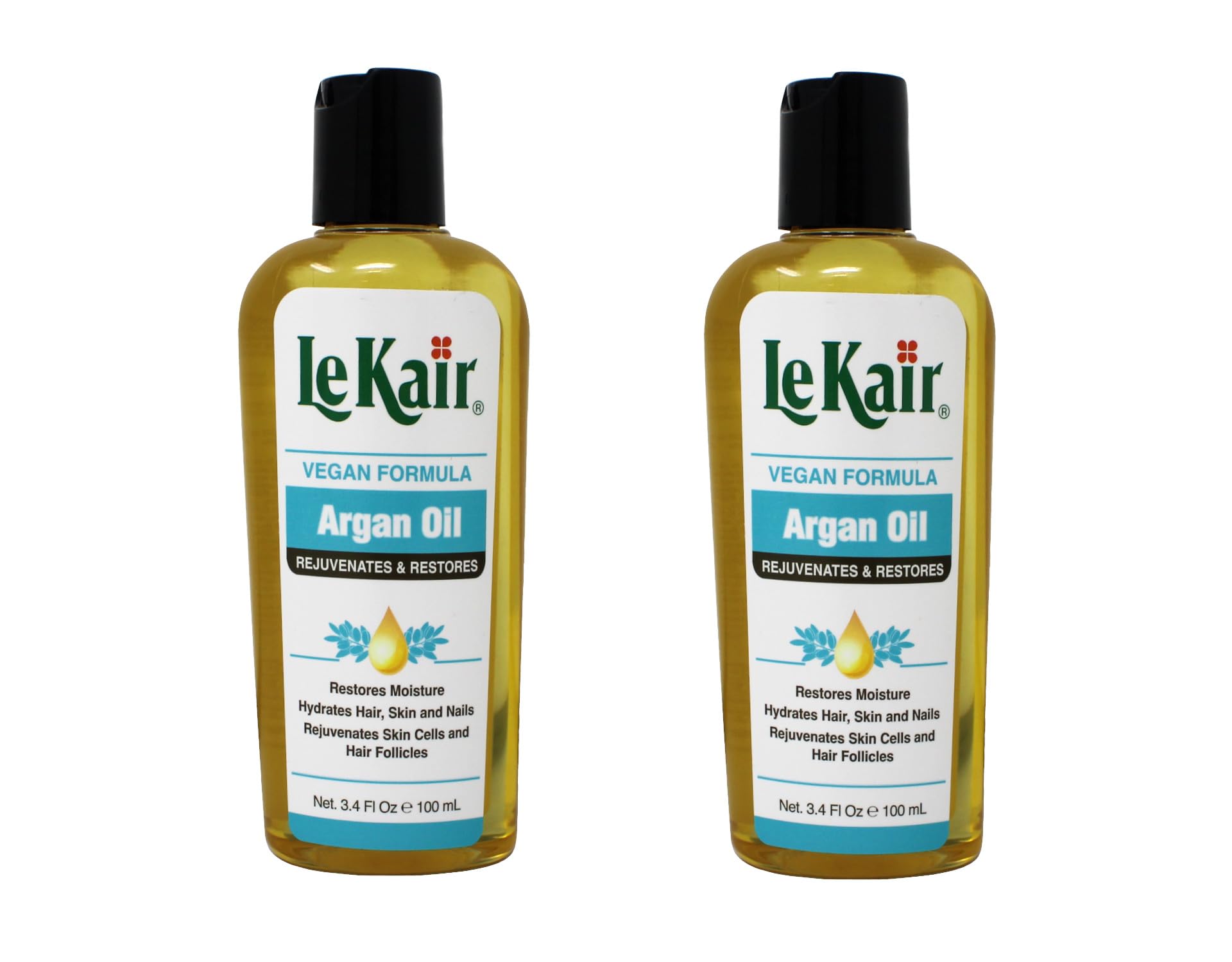 Pure Moroccan Argan Oil for Hair & Skin - 100% Natural Vegan Formula, 3.4 oz | Hydrating Treatment for Dry Hair, Split Ends & Glowing Skin | Perfect for Daily Hair Care & Body Moisturizing