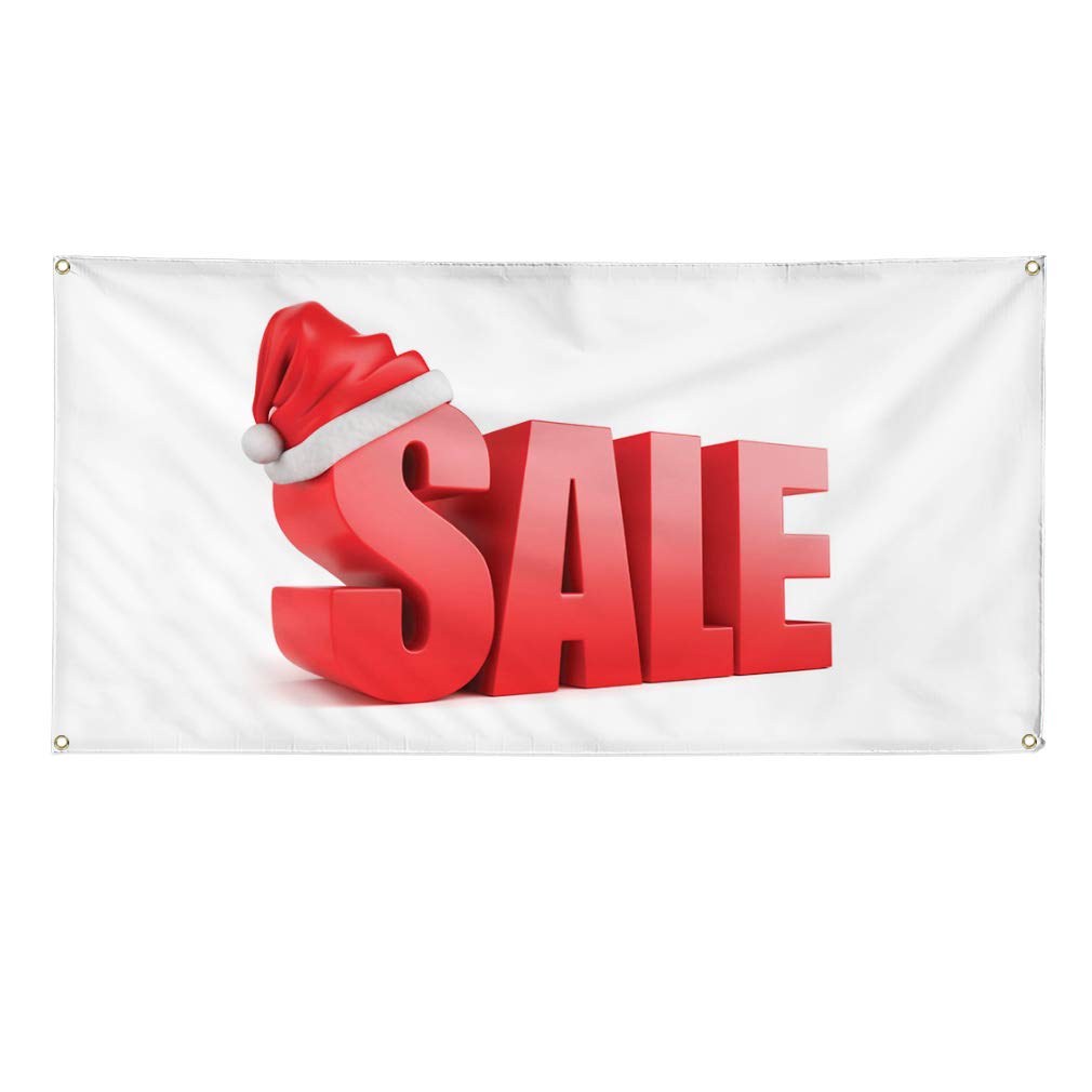 Vinyl Banner - 60x144 Inches, Weatherproof Outdoor Advertising Sign with 10 Grommets - Multiple Sizes Available for Business, Yard & Industrial Use - Perfect for Events, Construction Sites & Store Promotions
