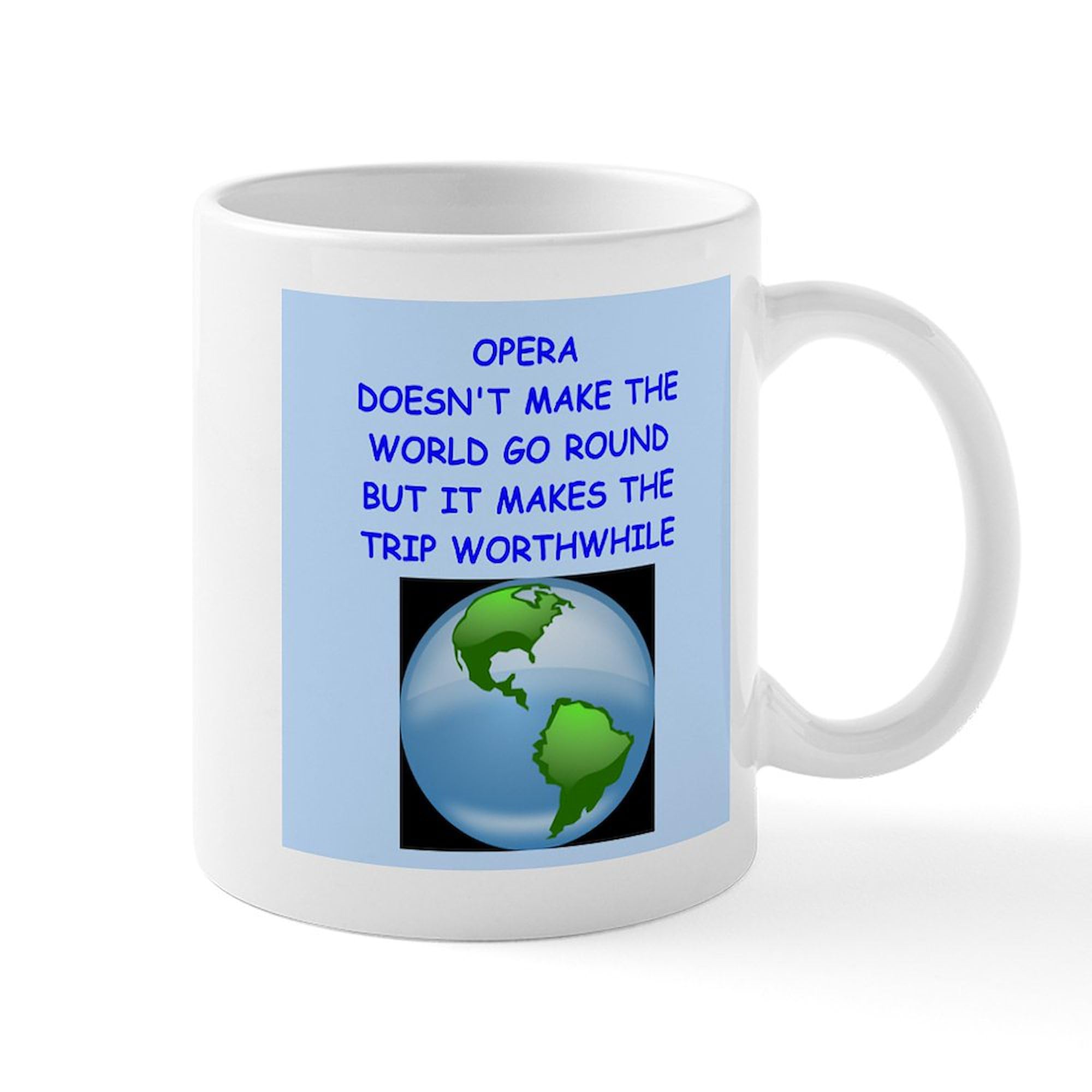 Opera Mug 11 oz (325 ml) Ceramic Coffee Cup - Perfect for Opera Lovers, Tea & Coffee Drinking at Home, Office, or Gifts