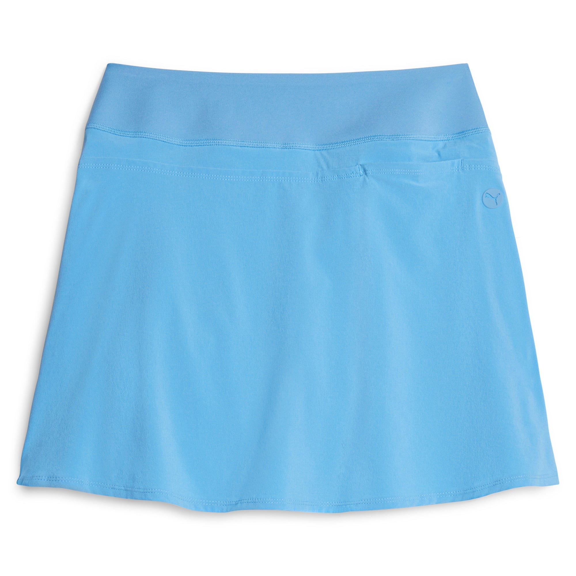 PWRSHAPE Women's Solid Golf Skirt - High Waist Athletic Tennis Skirt with Pockets for Golf, Tennis & Running - Comfortable Stretchy Workout Skirt for Women