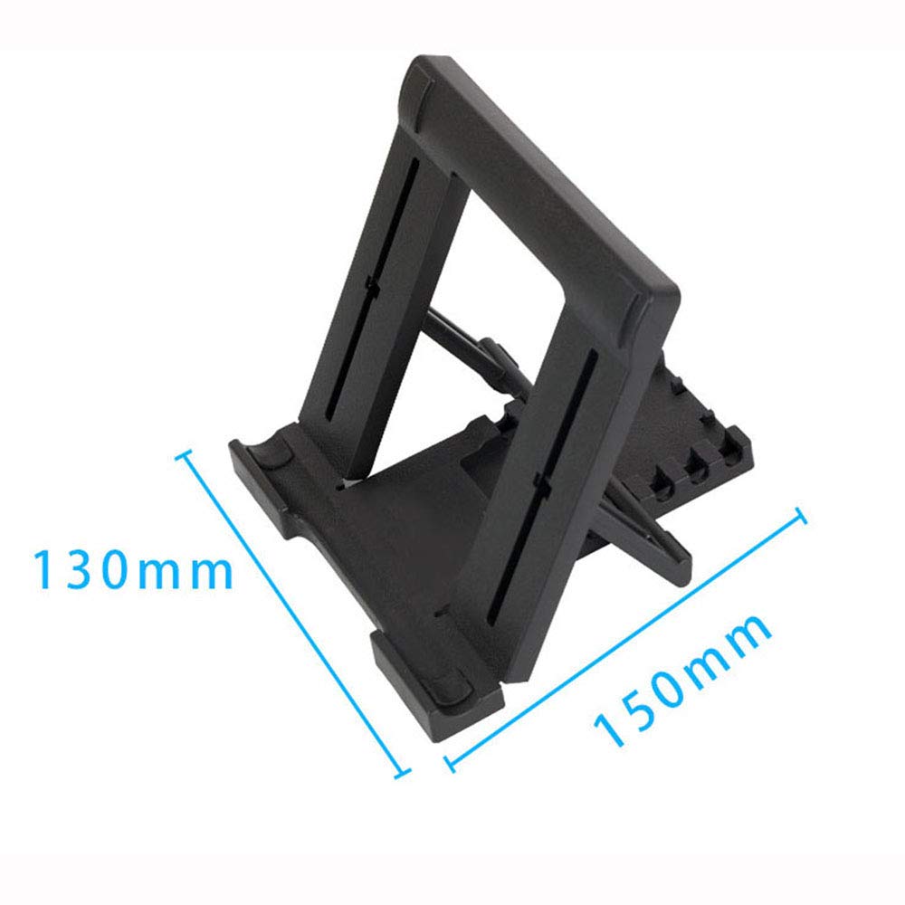 Adjustable Desktop Tablet Stand & Phone Holder - Foldable, Portable Support for iPad, Kindle, Smartphones - Perfect for Work, Study, and Video Calls (Black)