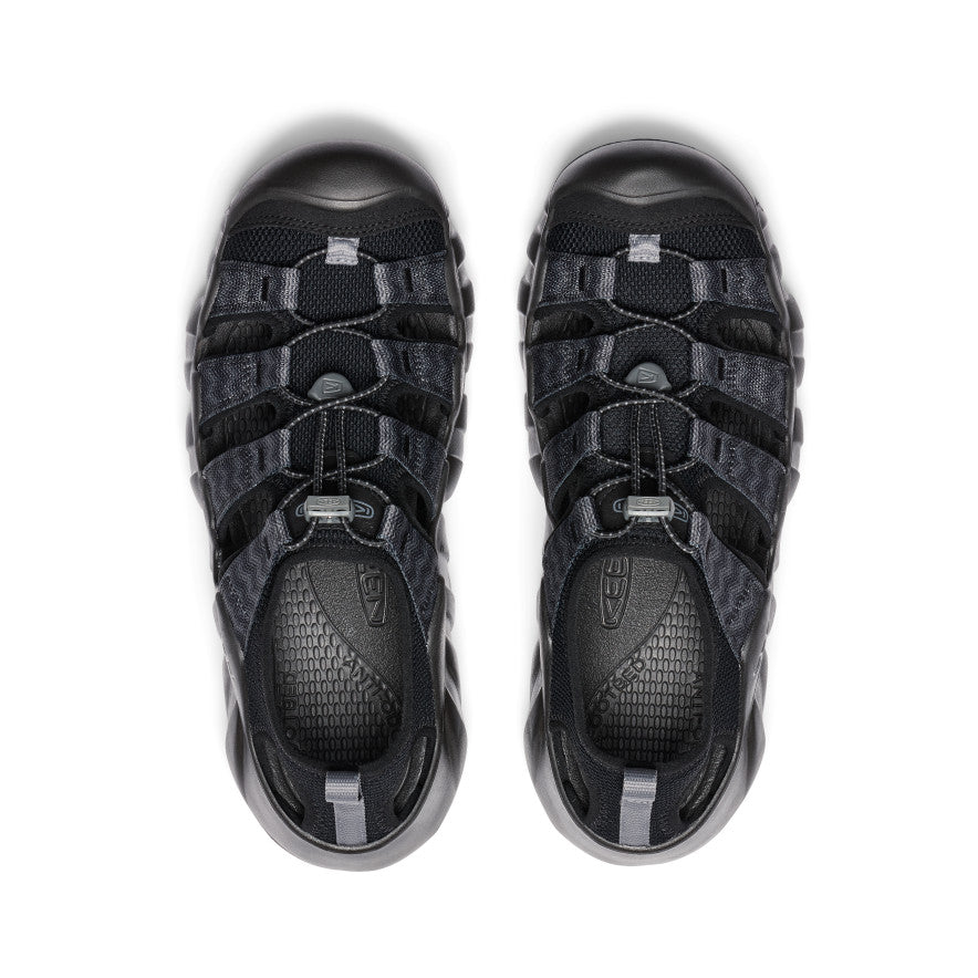 Men's Hyperport H2 Sandal - Lightweight Hiking & Water Shoes for Outdoor Adventures | Black/Steel Grey | Perfect for Trail Running, Beach Walking & Travel